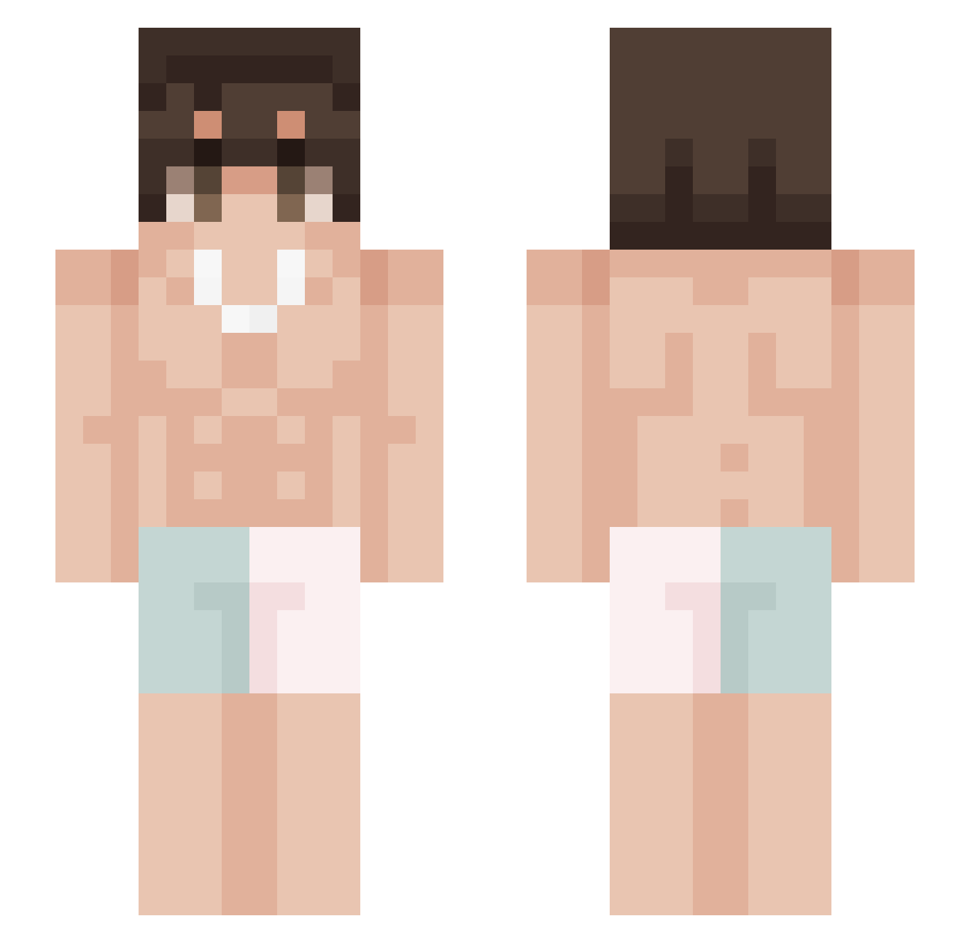 Msdr_ Minecraft skin, front and back view