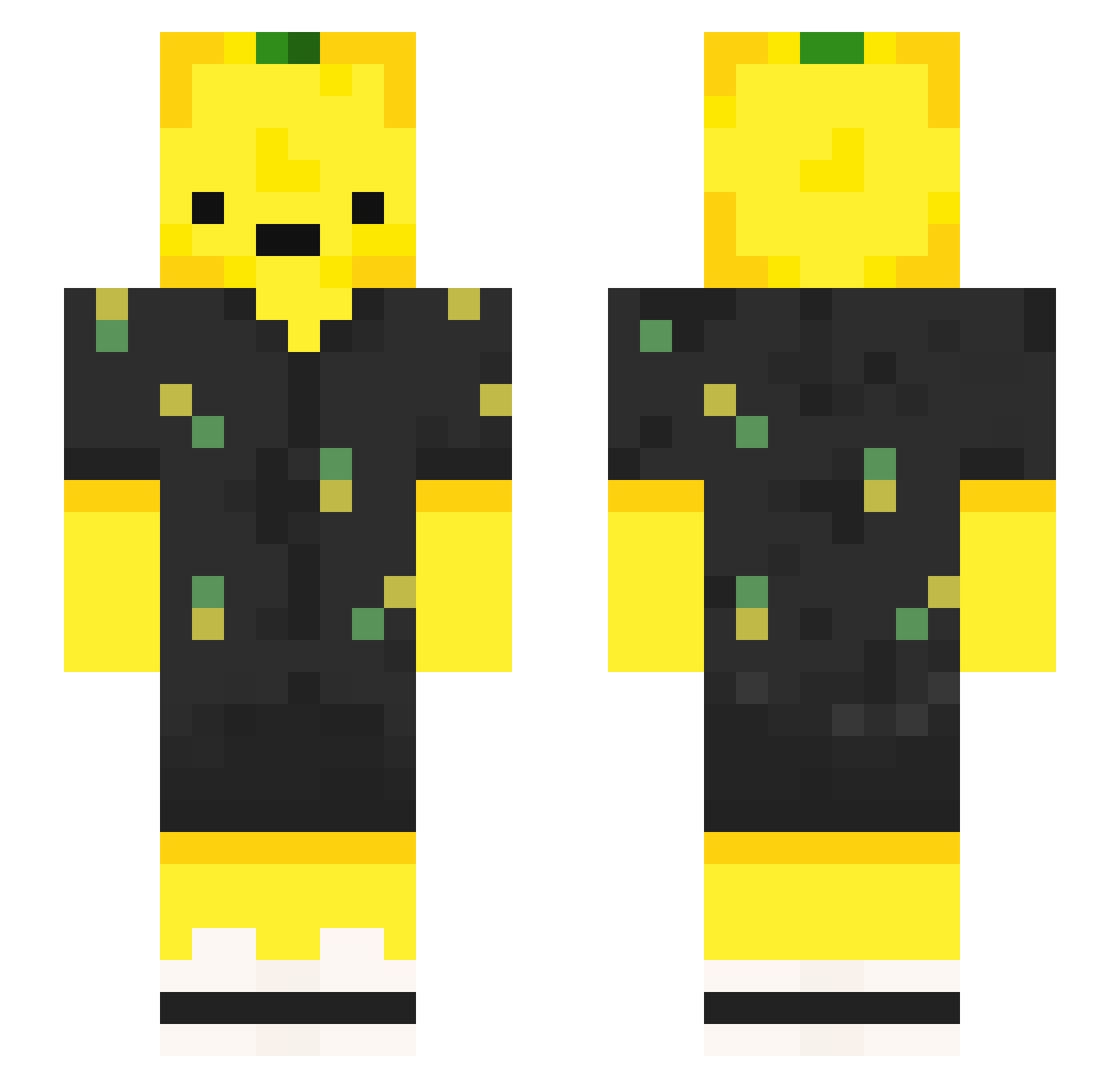 Breakfast2658 Minecraft skin, front and back view