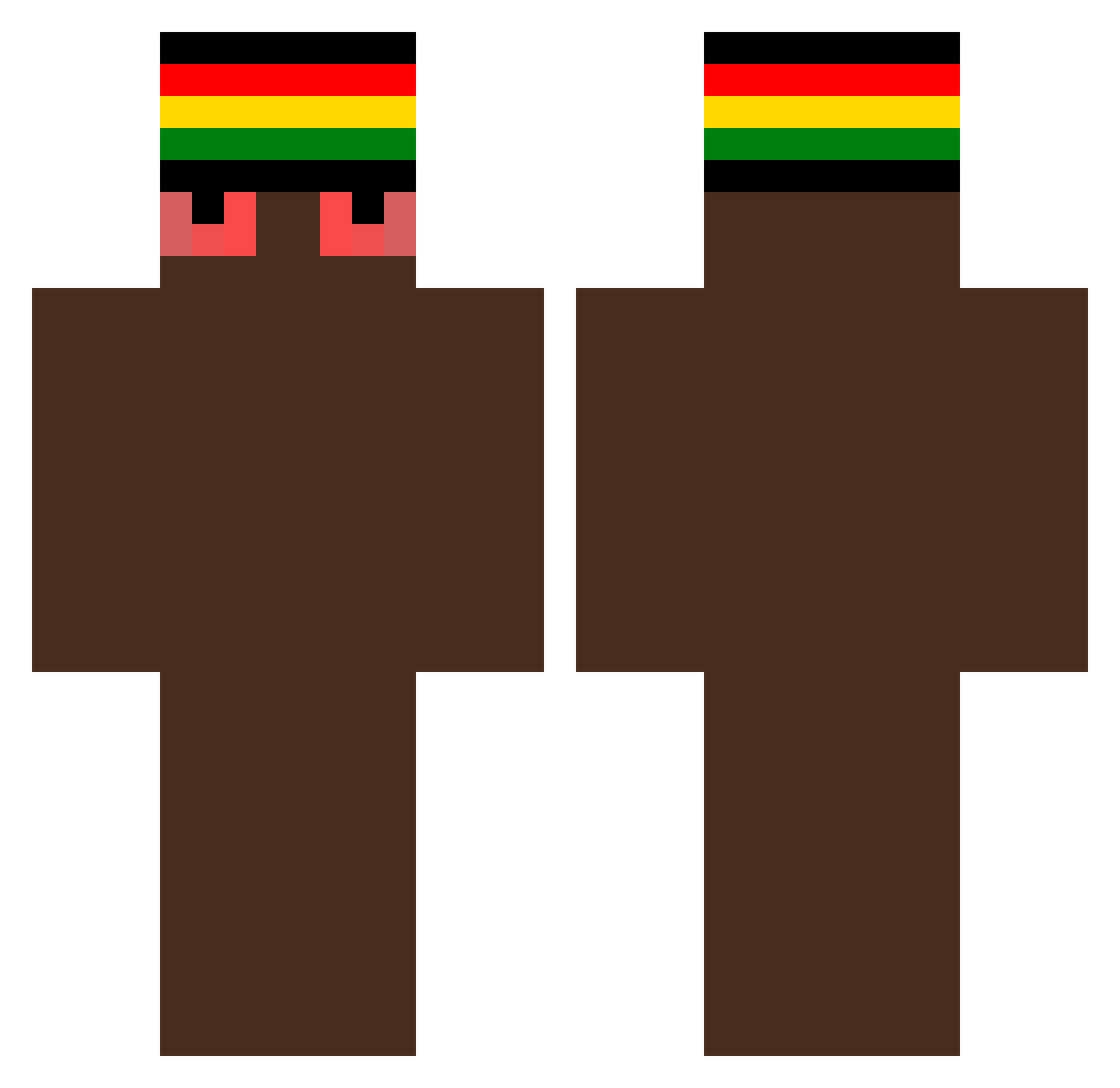 chuy0606 Minecraft skin, front and back view