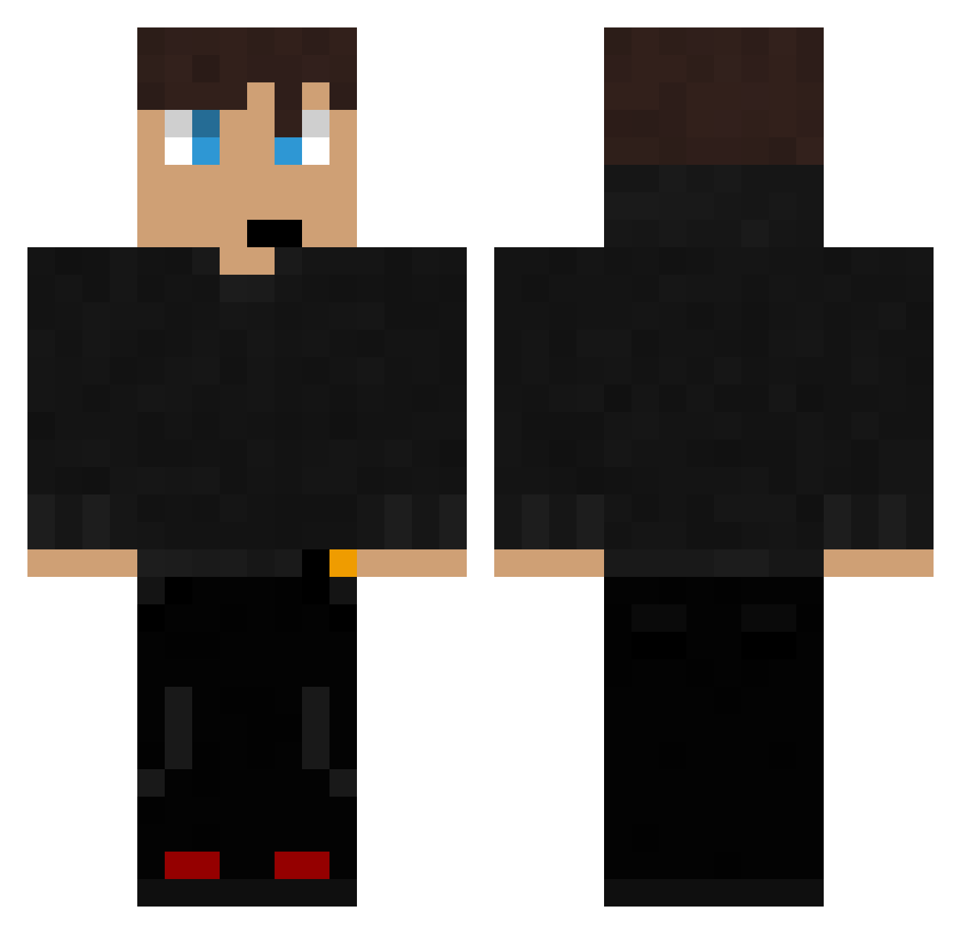 Antoni7067 Minecraft skin, front and back view