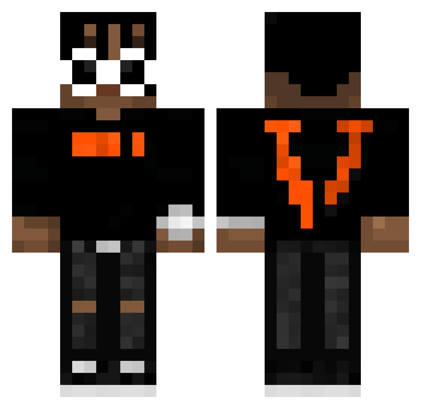 krakenmaster360 Minecraft skin, front and back view