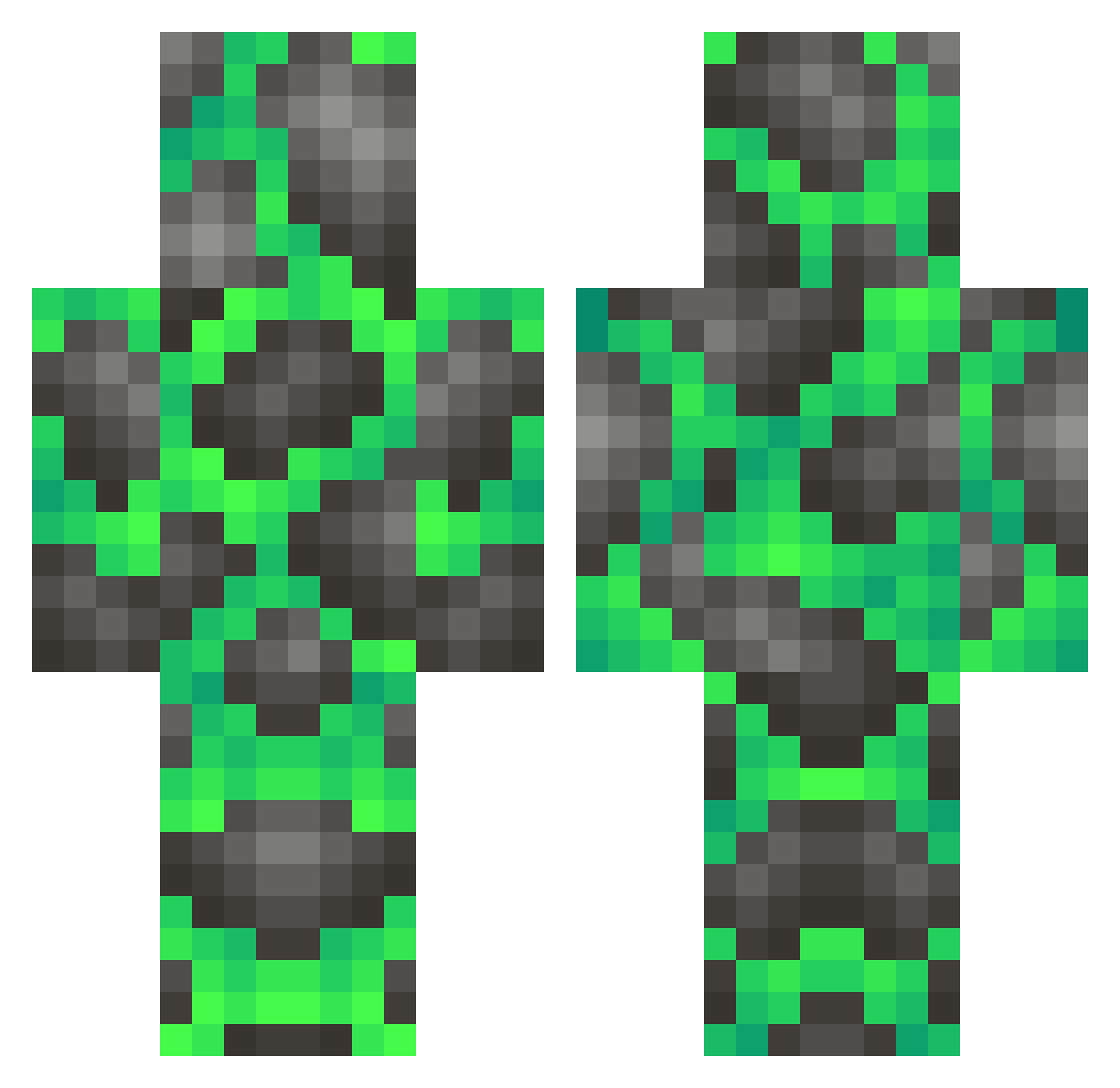 turbojack03 Minecraft skin, front and back view