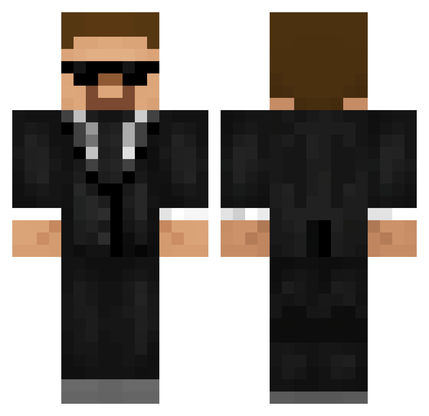 Golden_Cl0uds Minecraft skin, front and back view