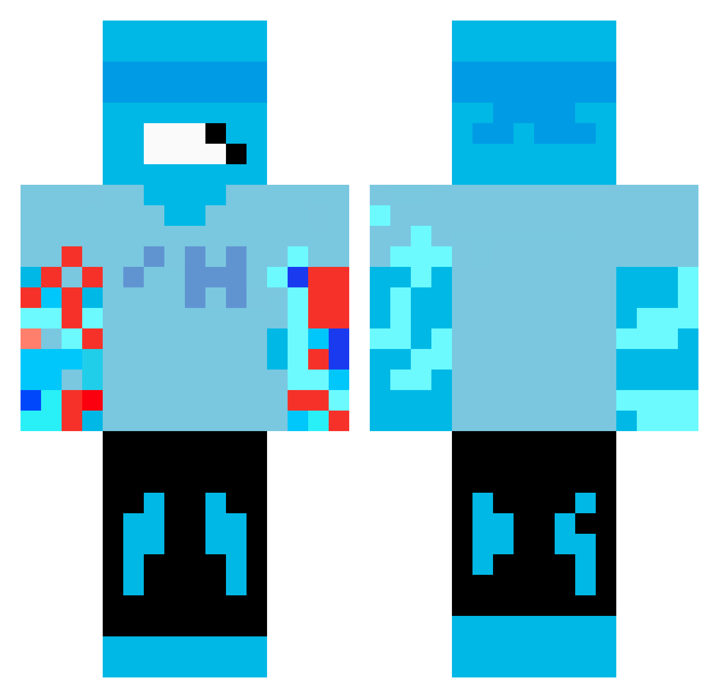 RIHAY_YV Minecraft skin, front and back view