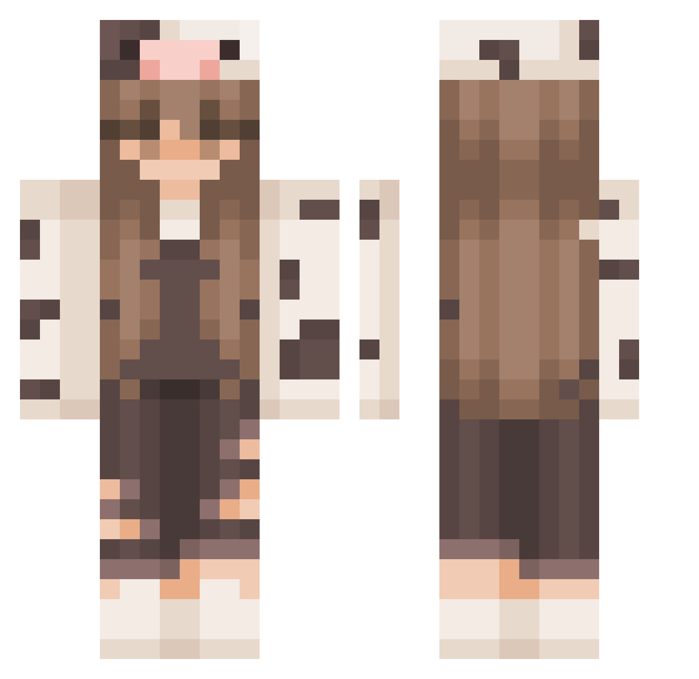 Geo_rgia Minecraft skin, front and back view