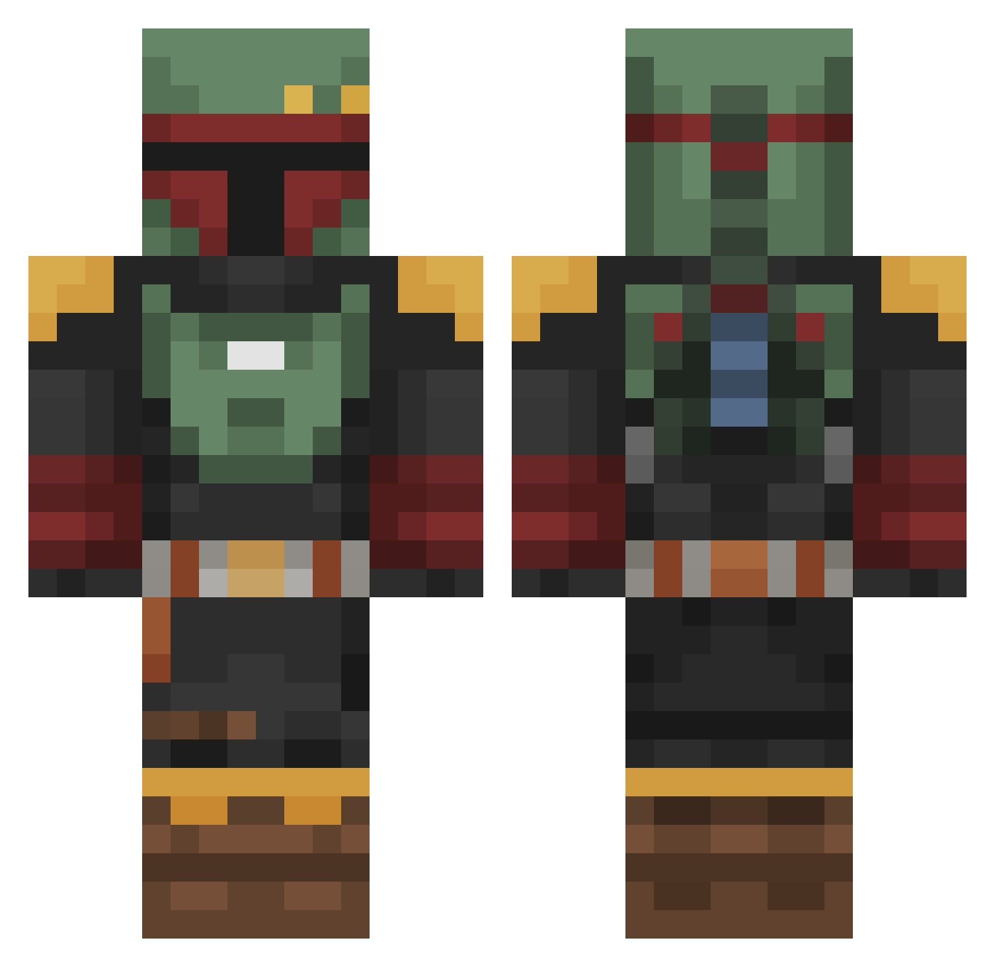m4ntsu Minecraft skin, front and back view