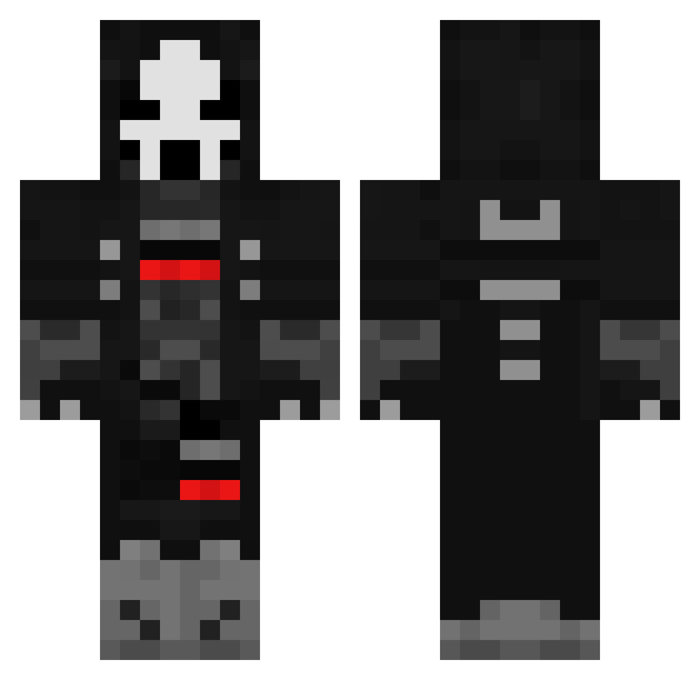 cowcowmanthing Minecraft skin, front and back view