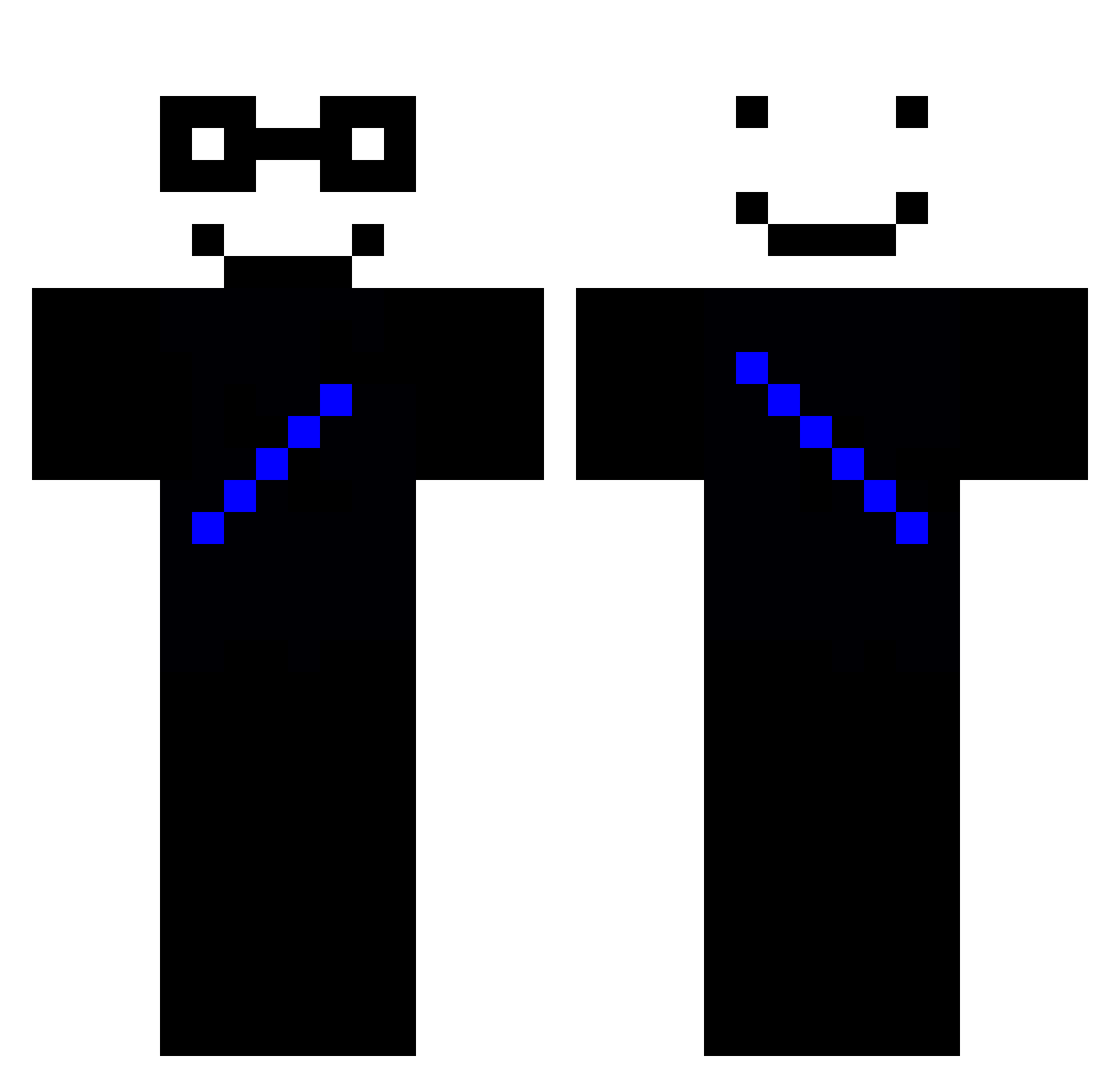 wist0422 Minecraft skin, front and back view