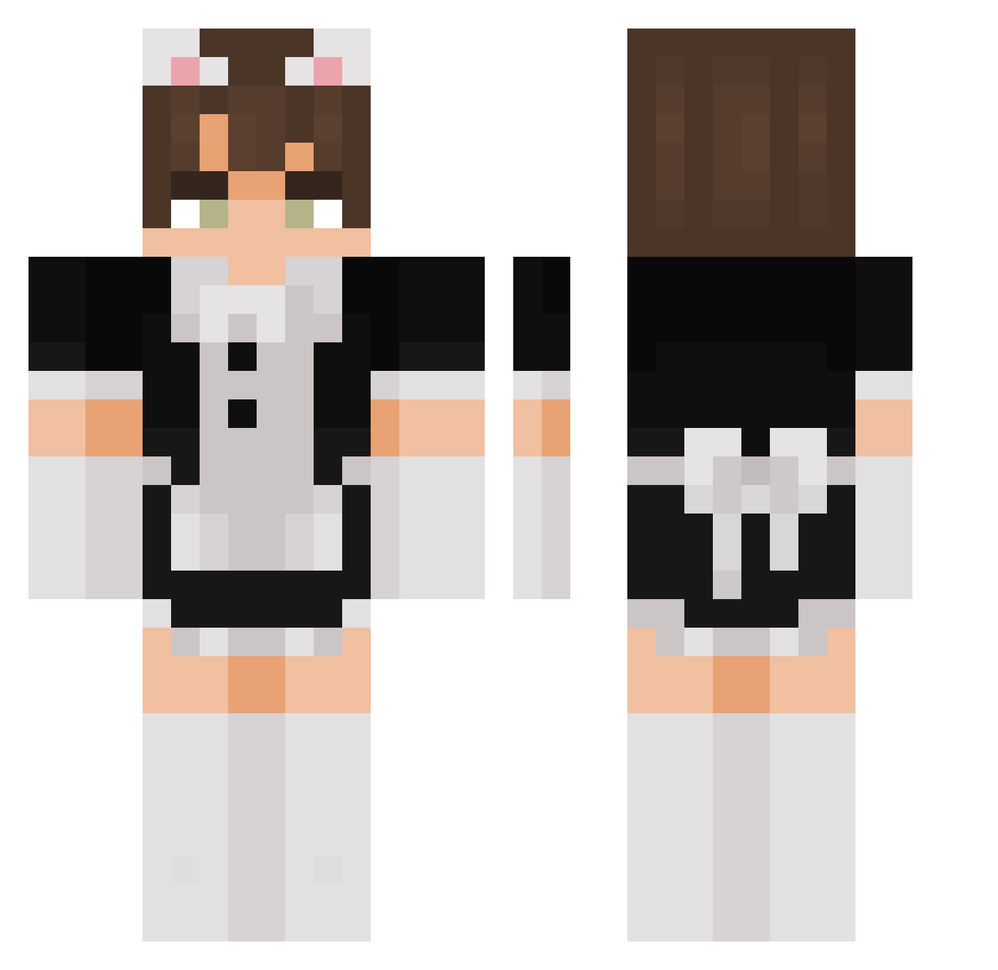 its_luciano Minecraft skin, front and back view