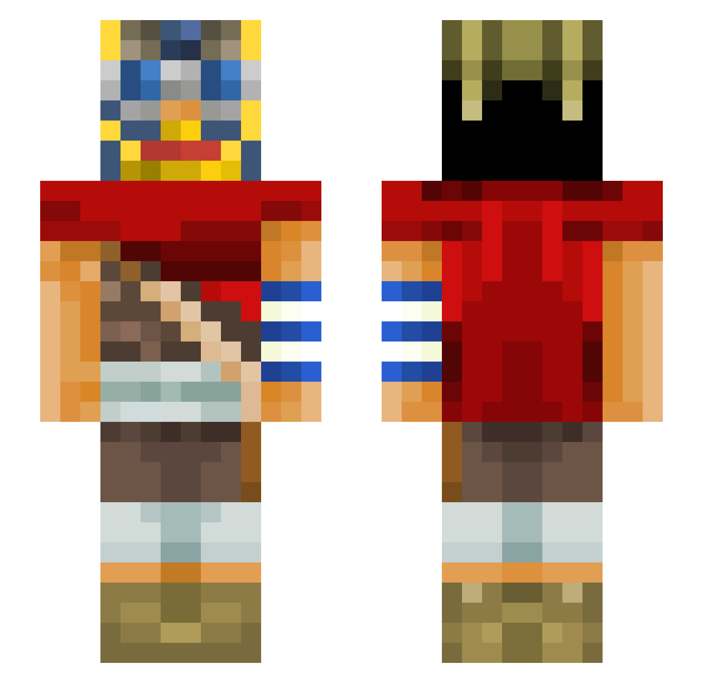 LilNarc Minecraft skin, front and back view