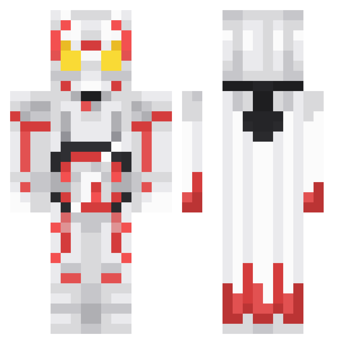 Shulkan_06 Minecraft skin, front and back view