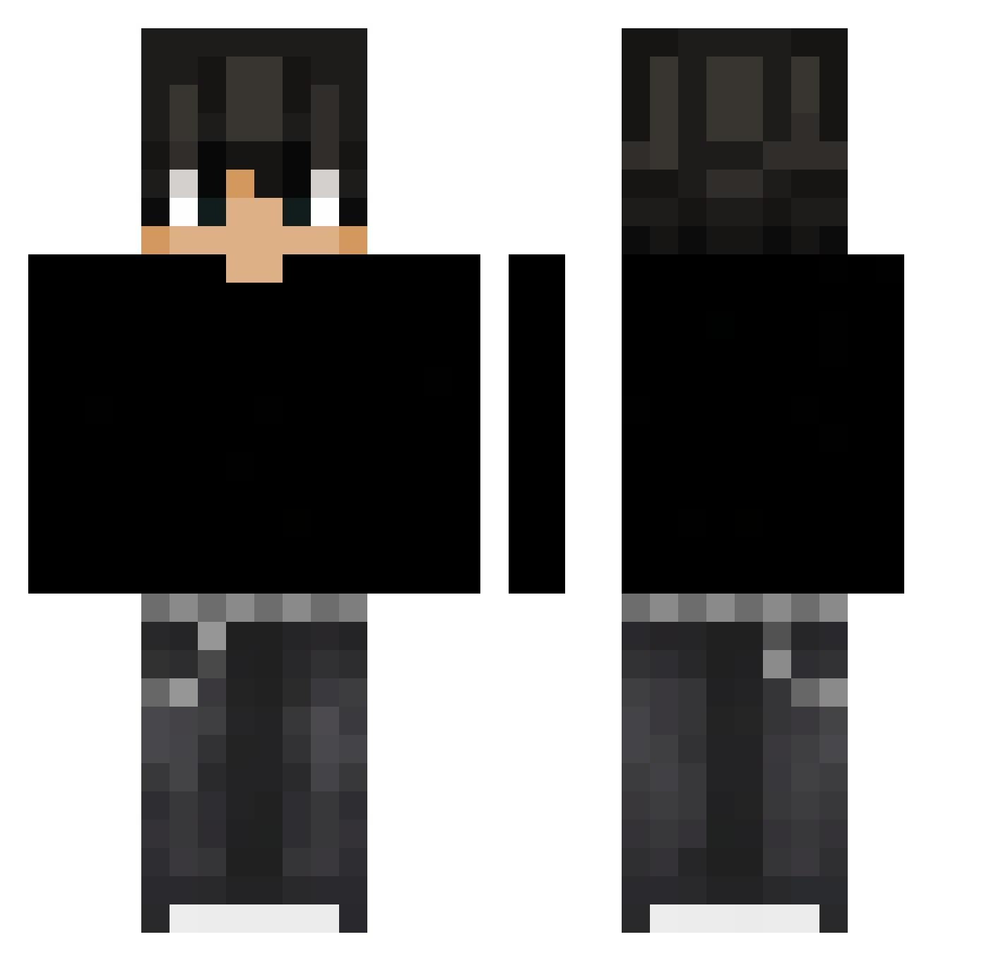 _bbq_1 Minecraft skin, front and back view