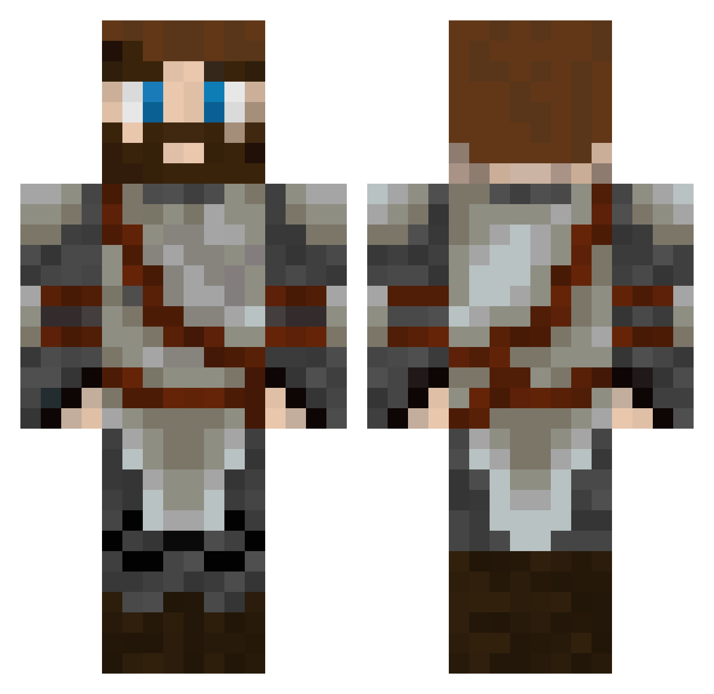 N33dsMoreVoltage Minecraft skin, front and back view