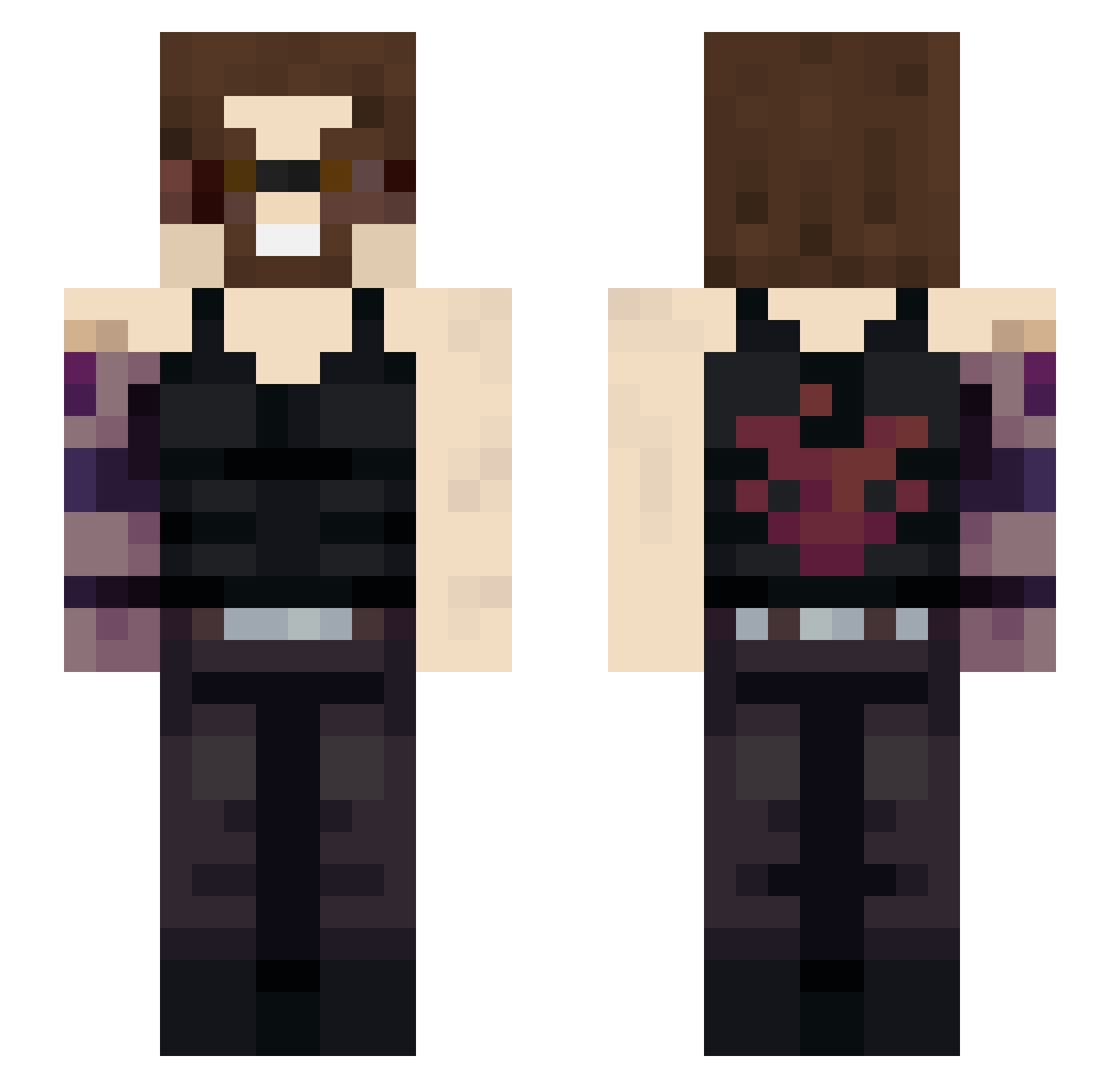 spray_narezki Minecraft skin, front and back view