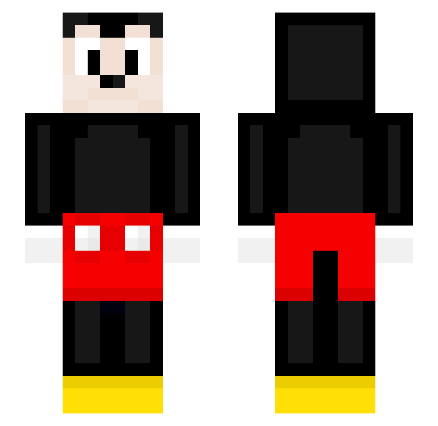MrBamberPL Minecraft skin, front and back view