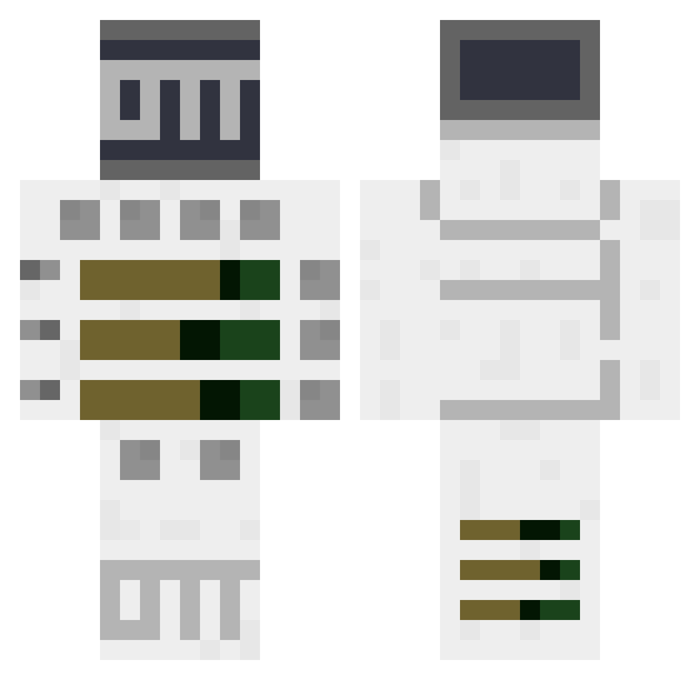 _noban Minecraft skin, front and back view