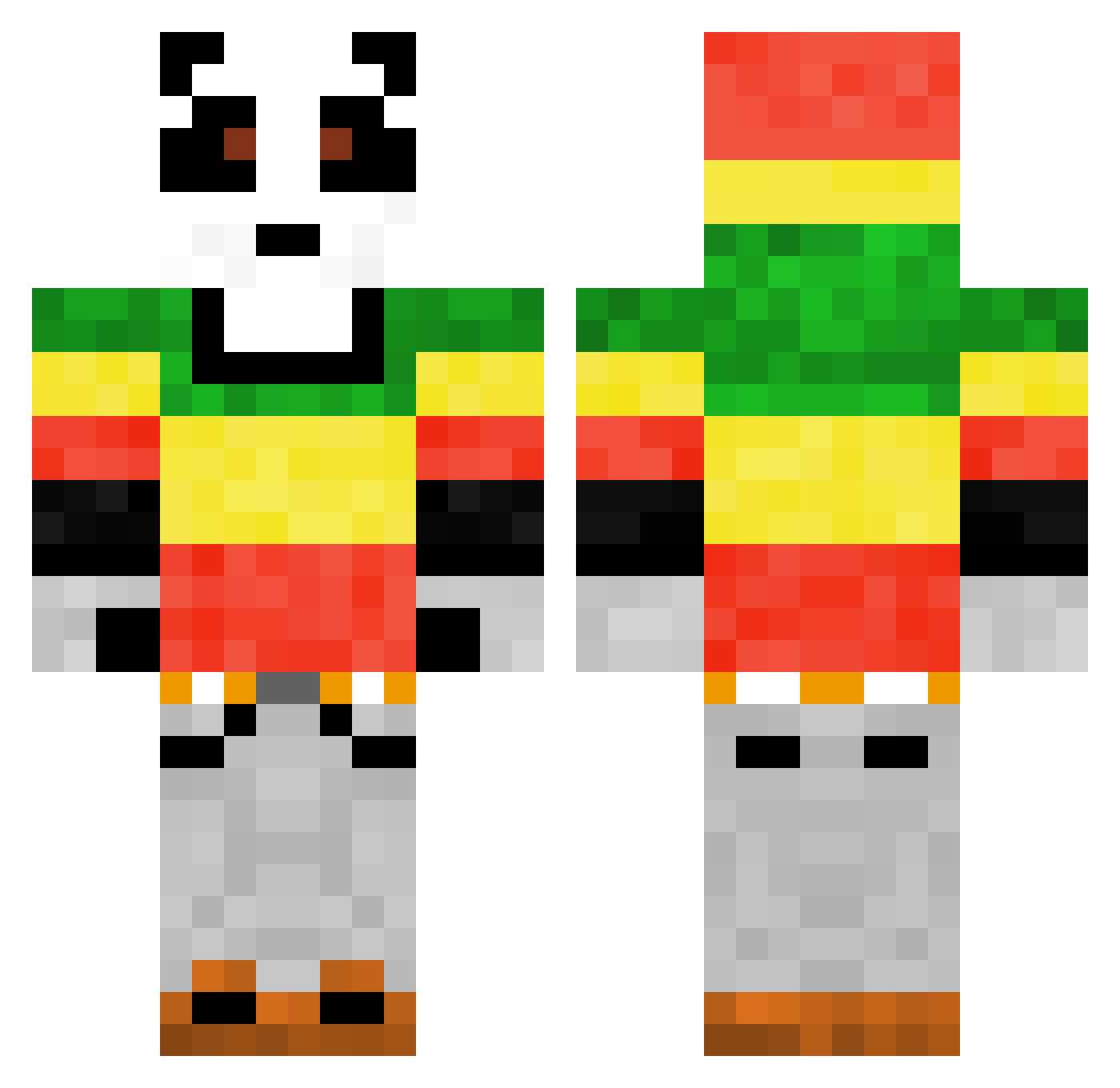 MatsPekel Minecraft skin, front and back view