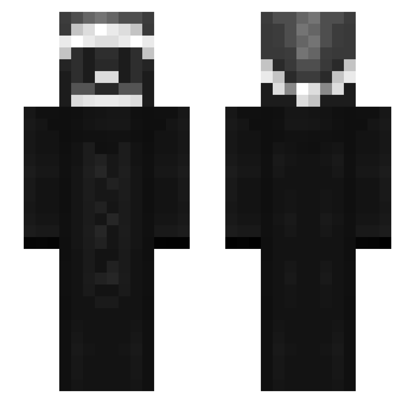 GrNoMercy Minecraft skin, front and back view