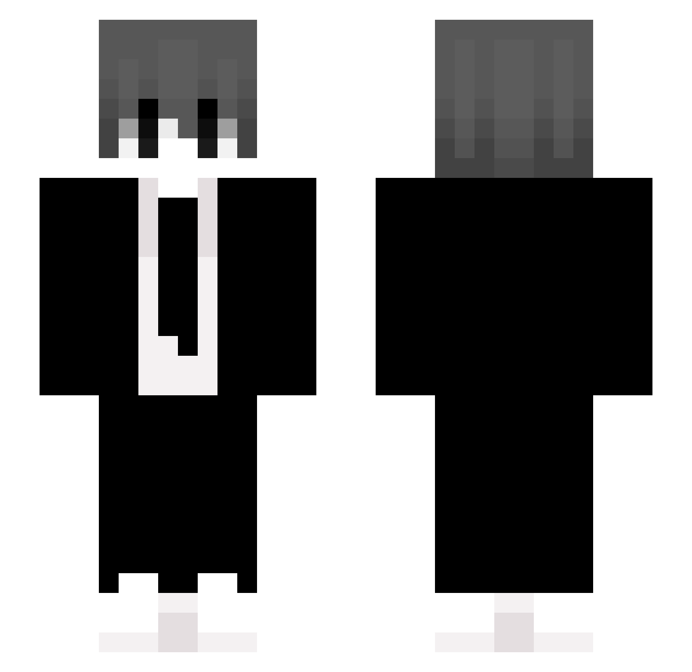 asamthfny Minecraft skin, front and back view