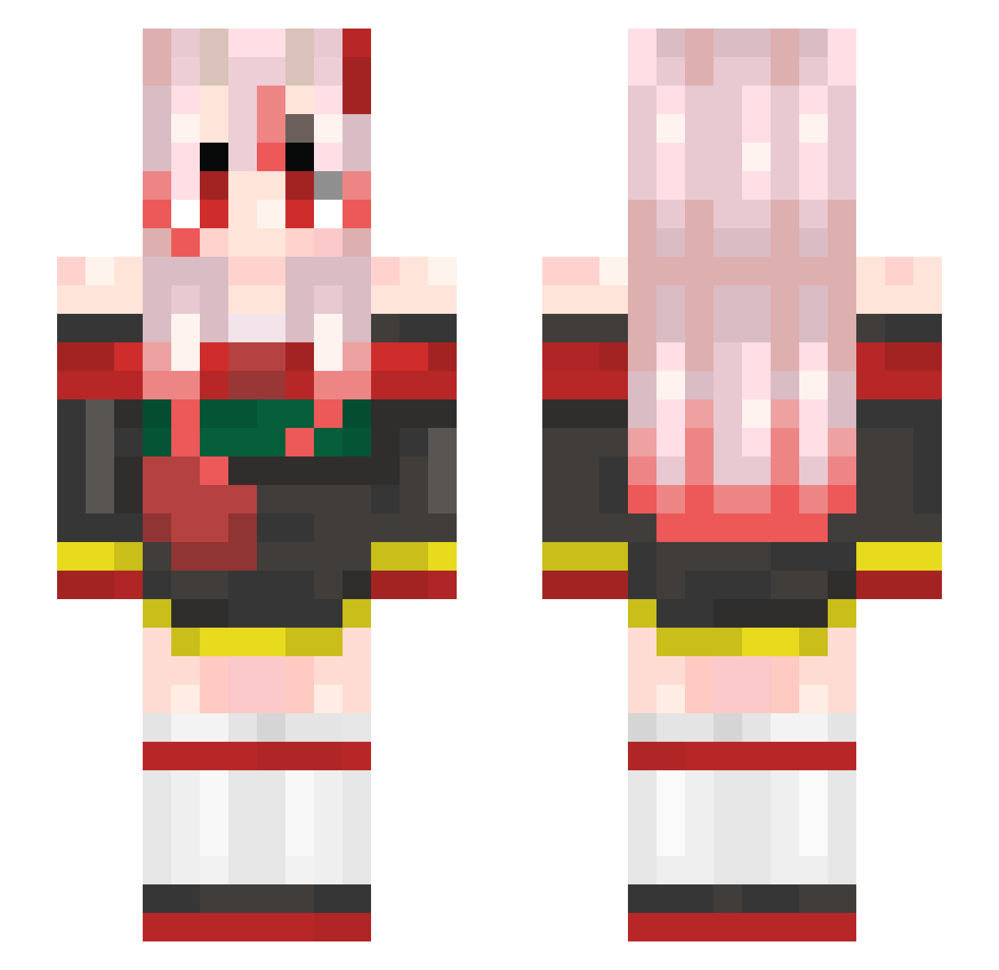 Johnlao579 Minecraft skin, front and back view