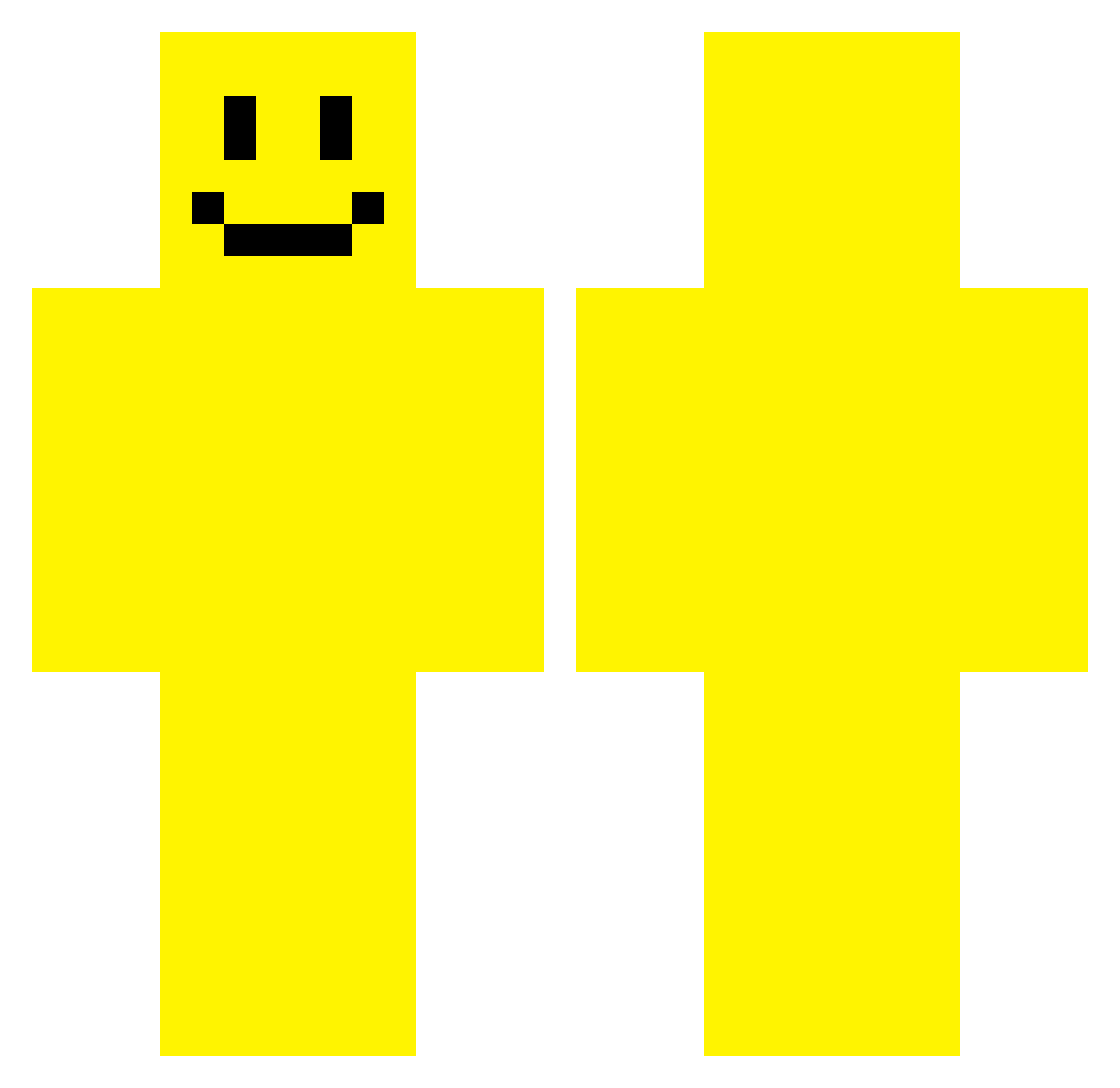LianMB Minecraft skin, front and back view