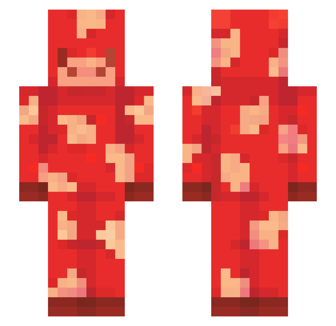 Smurfjulia Minecraft skin, front and back view
