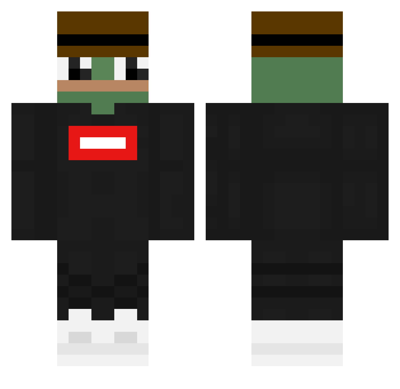 Danielokolo Minecraft skin, front and back view