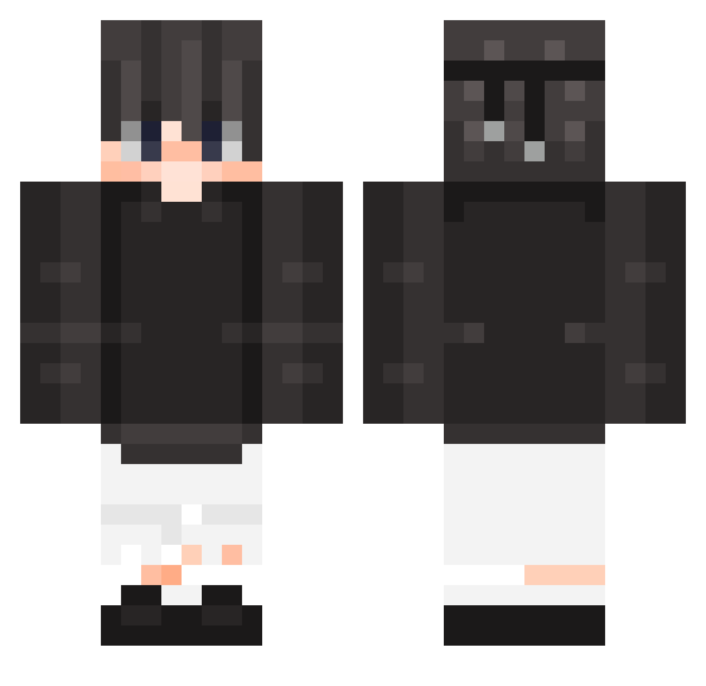 Babun_ Minecraft skin, front and back view