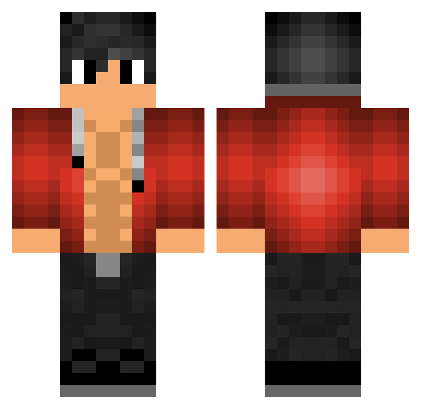 PaulTodusk89 Minecraft skin, front and back view