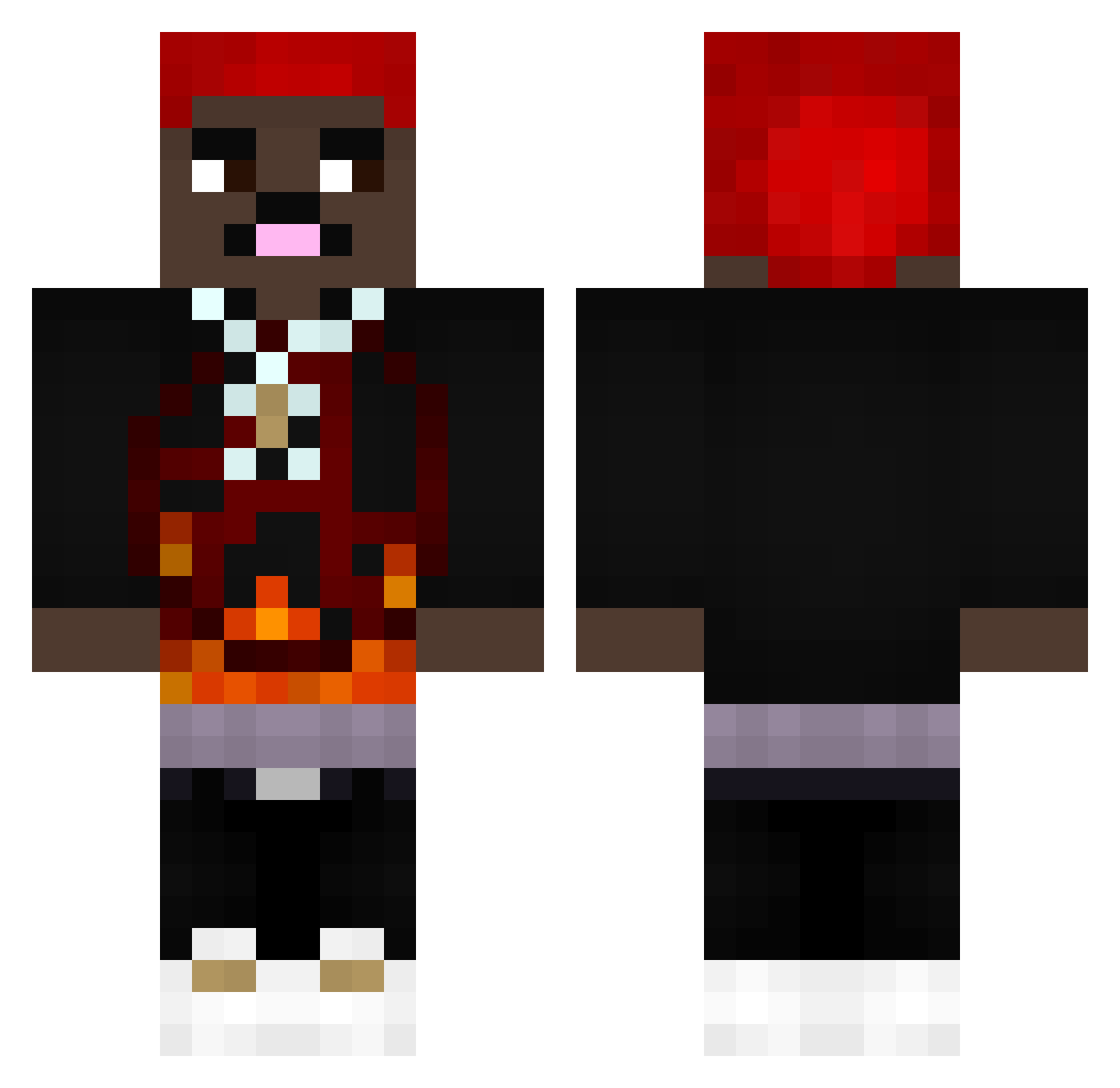 svetrous Minecraft skin, front and back view