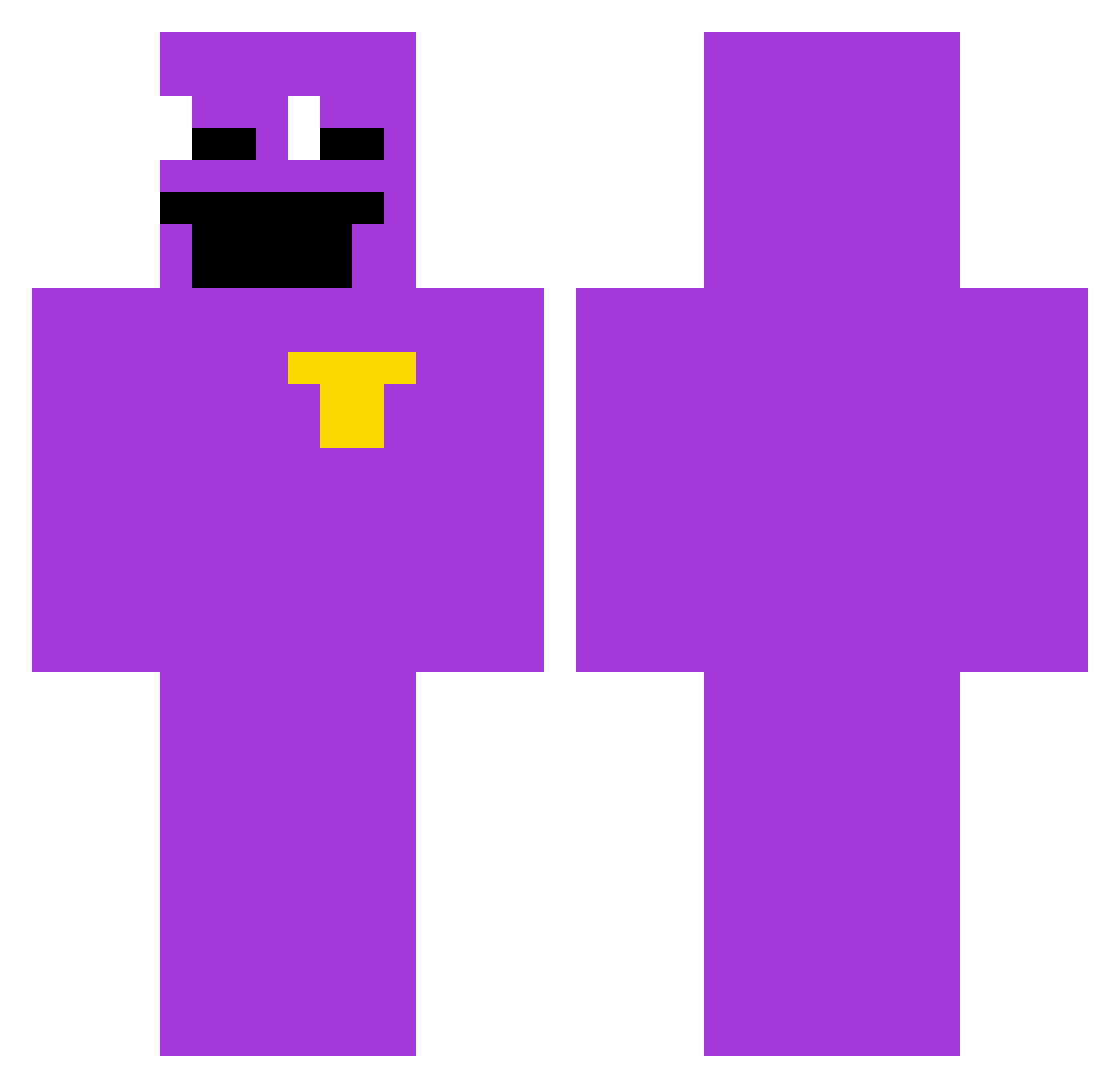 hrim Minecraft skin, front and back view