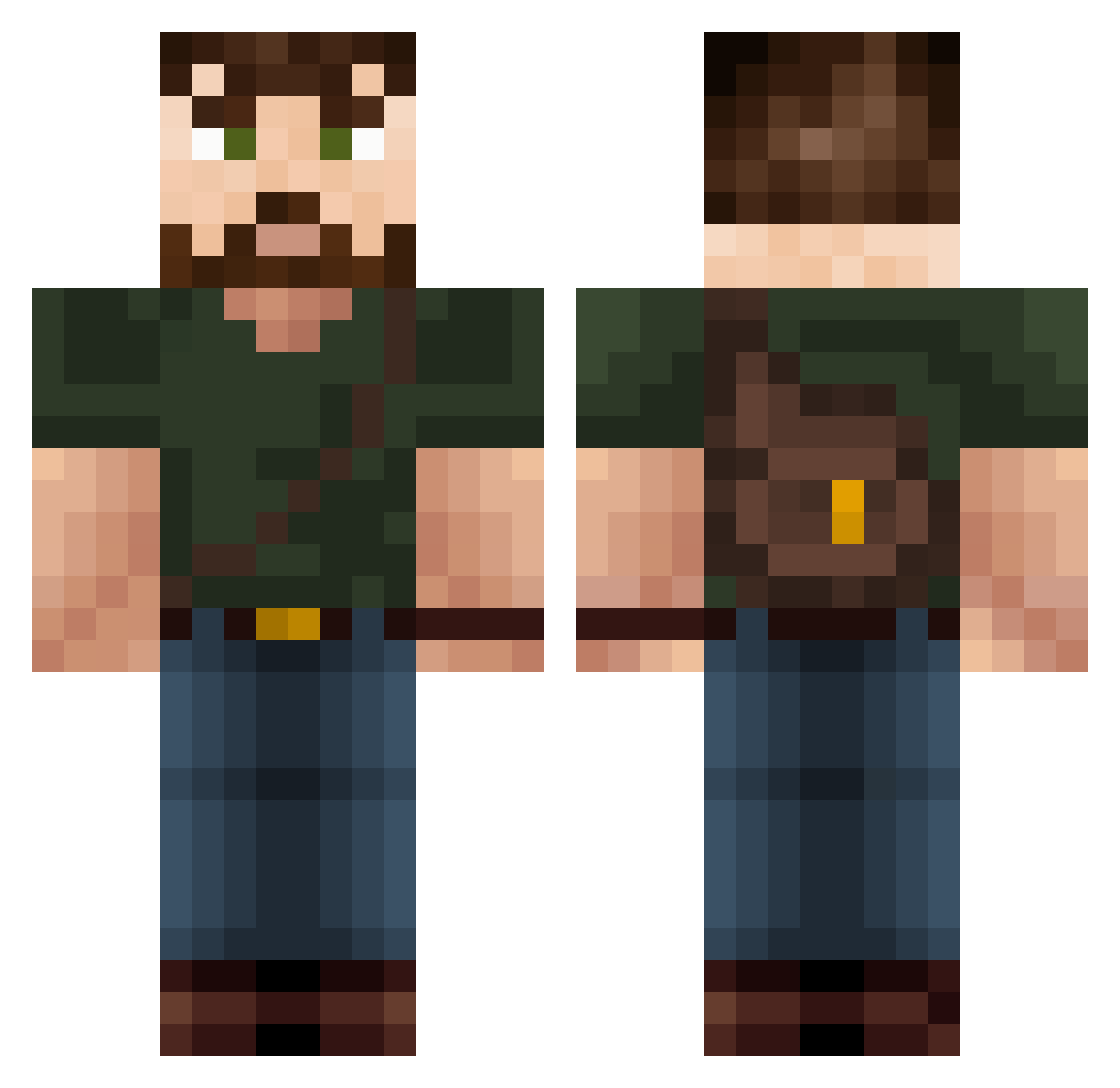 JordanCassar1 Minecraft skin, front and back view