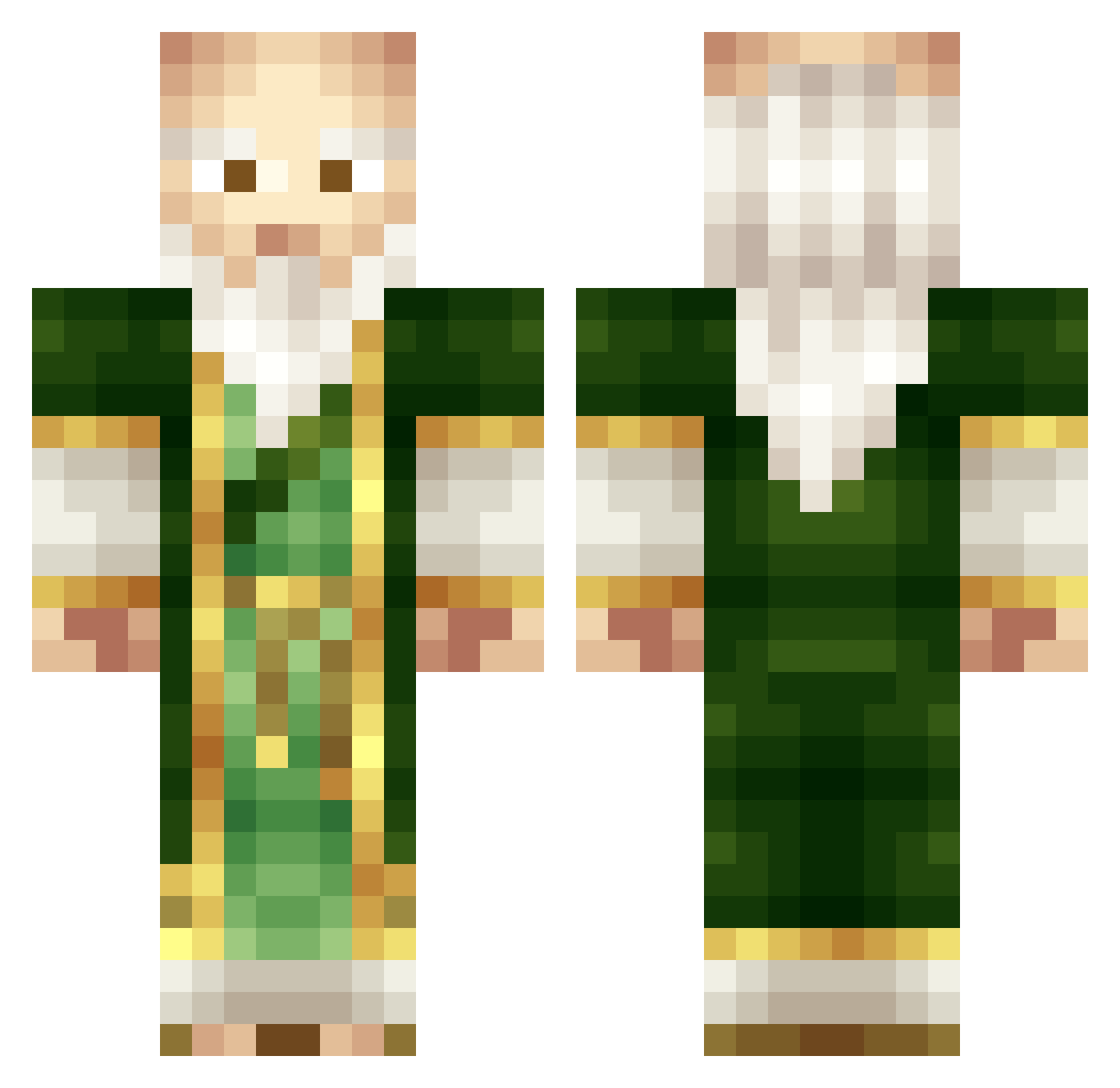 Humdilah7 Minecraft skin, front and back view
