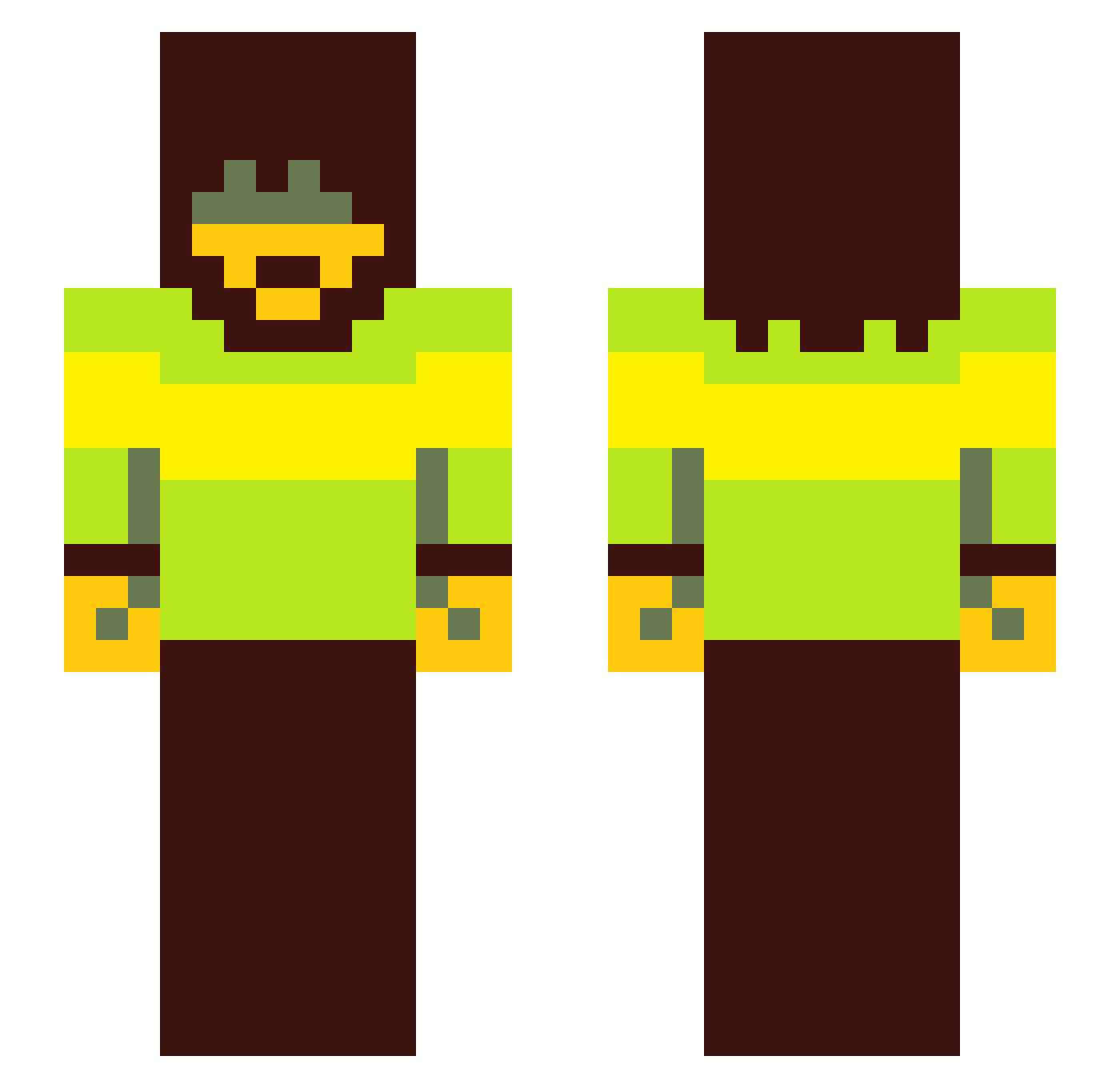 AidenAAA_ Minecraft skin, front and back view