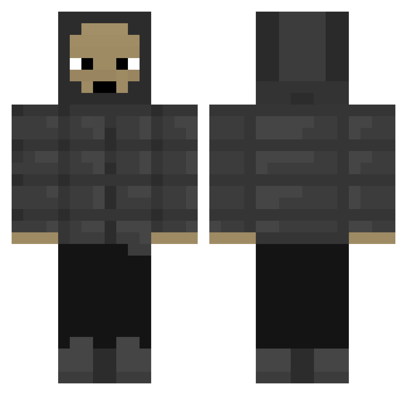 LegoBoy2009 Minecraft skin, front and back view