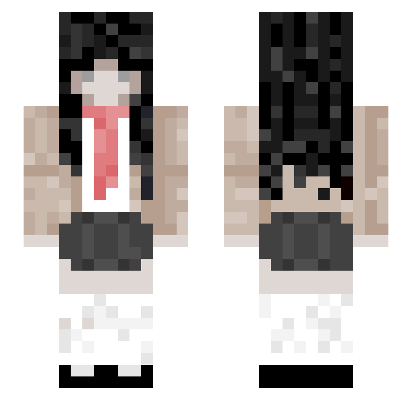 yippiedooda Minecraft skin, front and back view