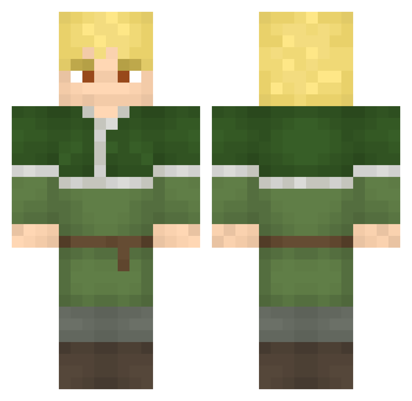 aloi1 Minecraft skin, front and back view