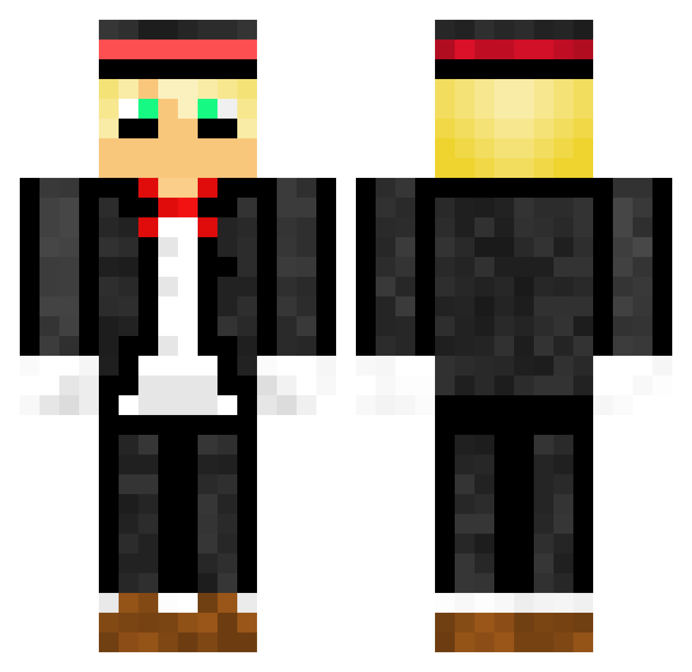 SuperGMagnus Minecraft skin, front and back view