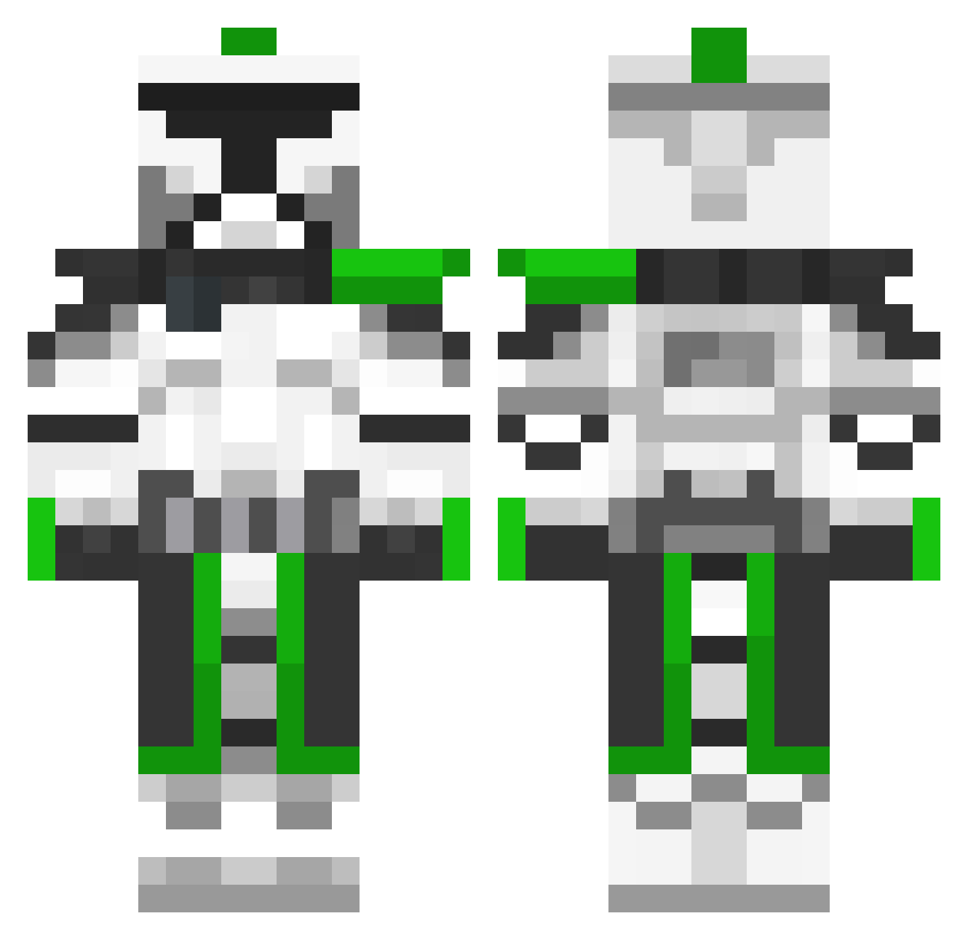 Caro11111 Minecraft skin, front and back view