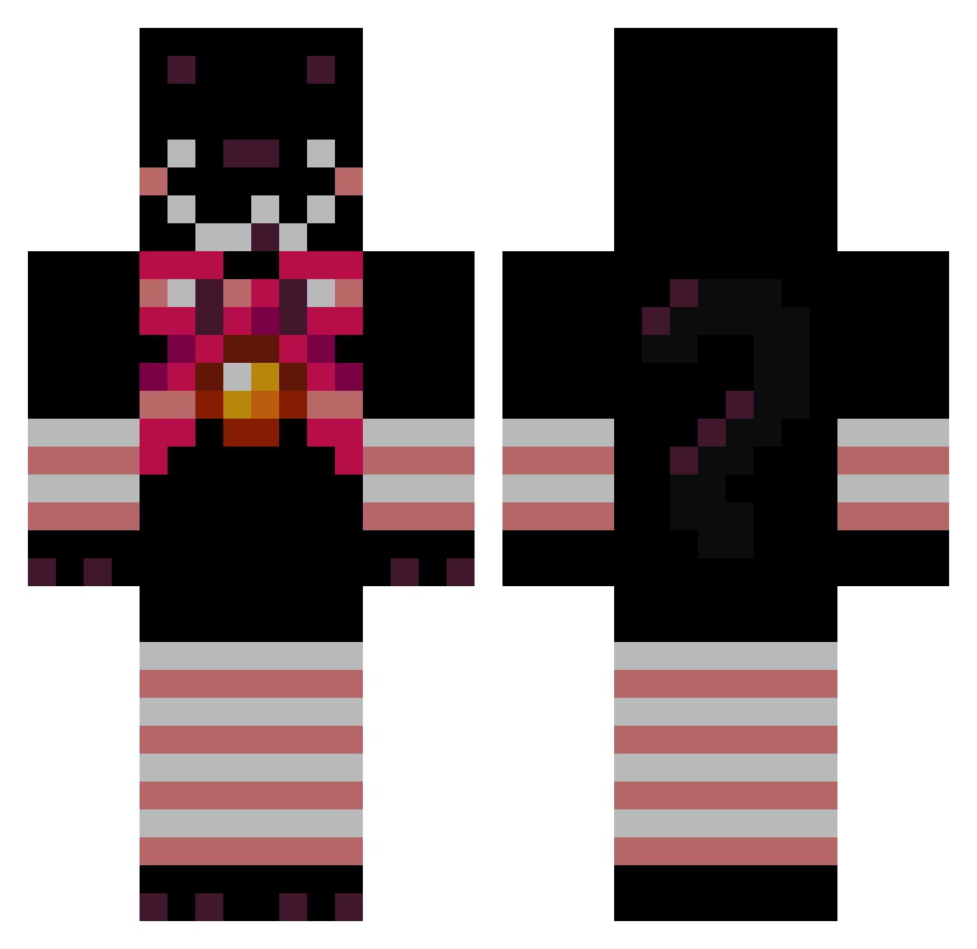 abunni_ Minecraft skin, front and back view