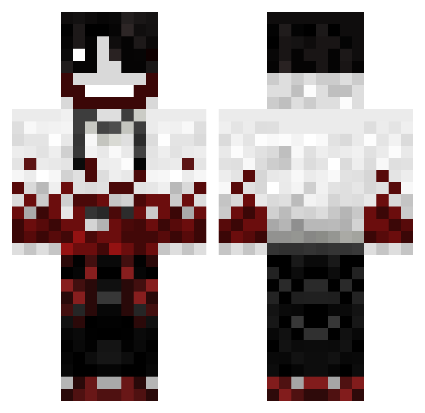 mike011 Minecraft skin, front and back view