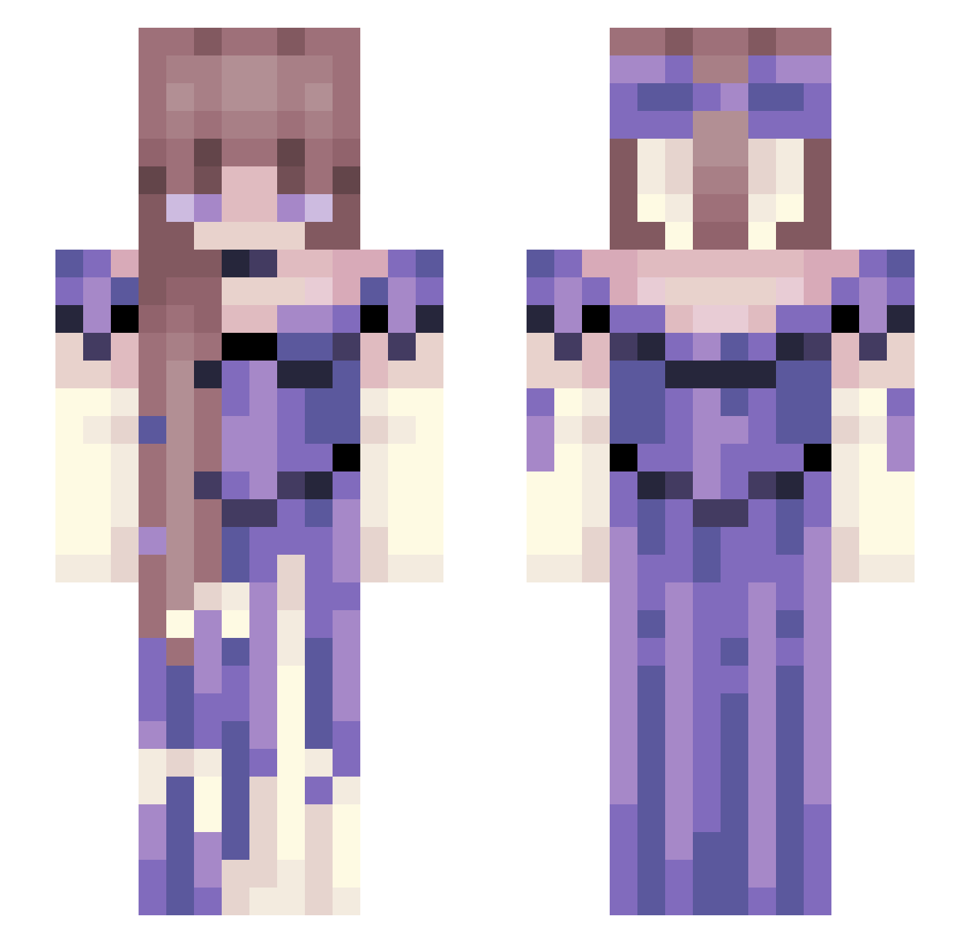 murphy_3 Minecraft skin, front and back view