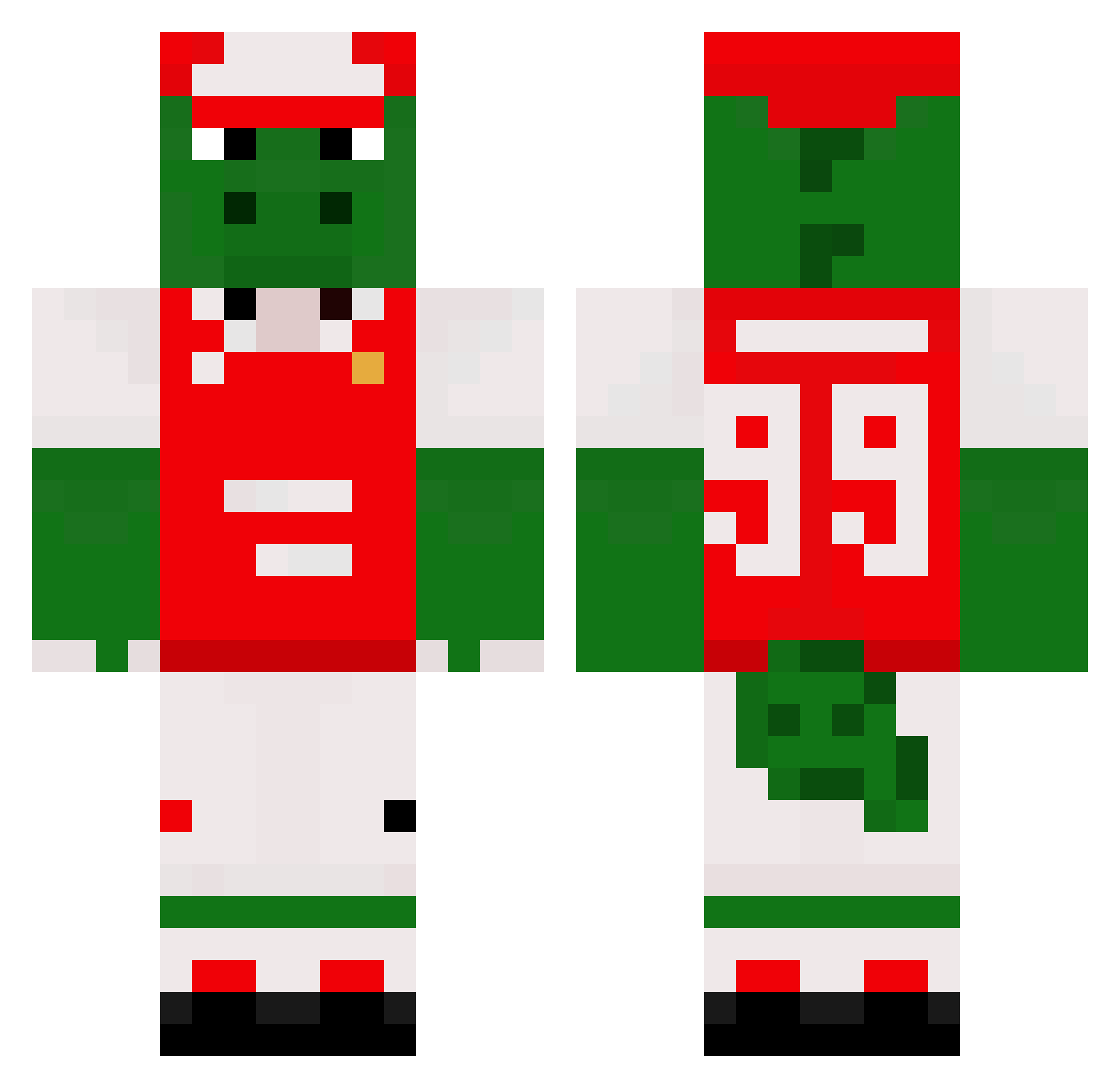 FiliFreys Minecraft skin, front and back view