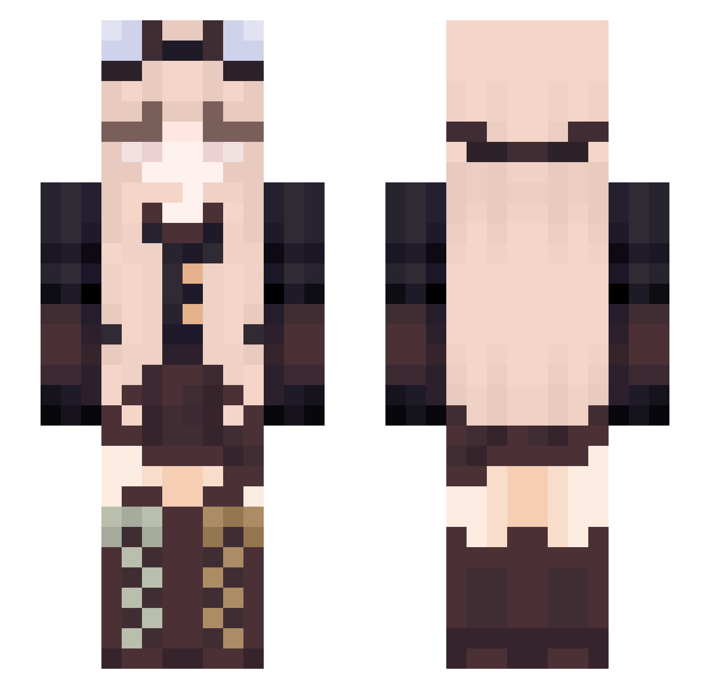 RTX3050Ti Minecraft skin, front and back view
