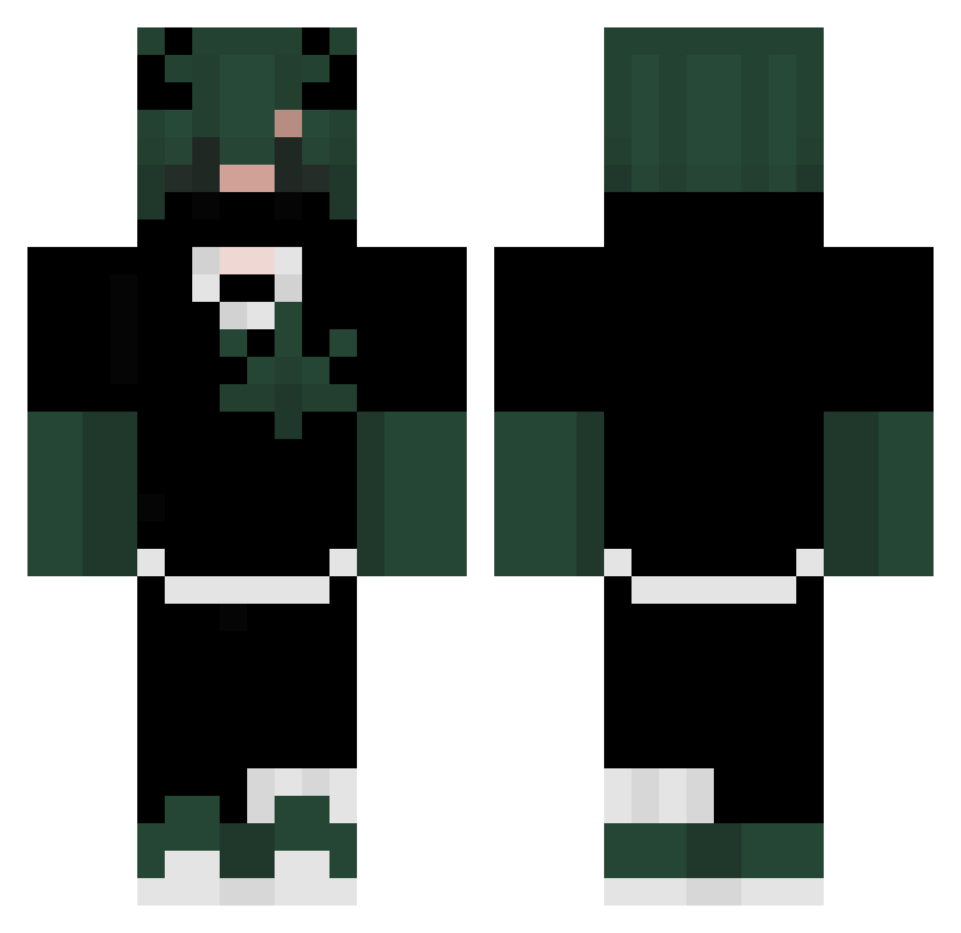 _1nvincible_ Minecraft skin, front and back view