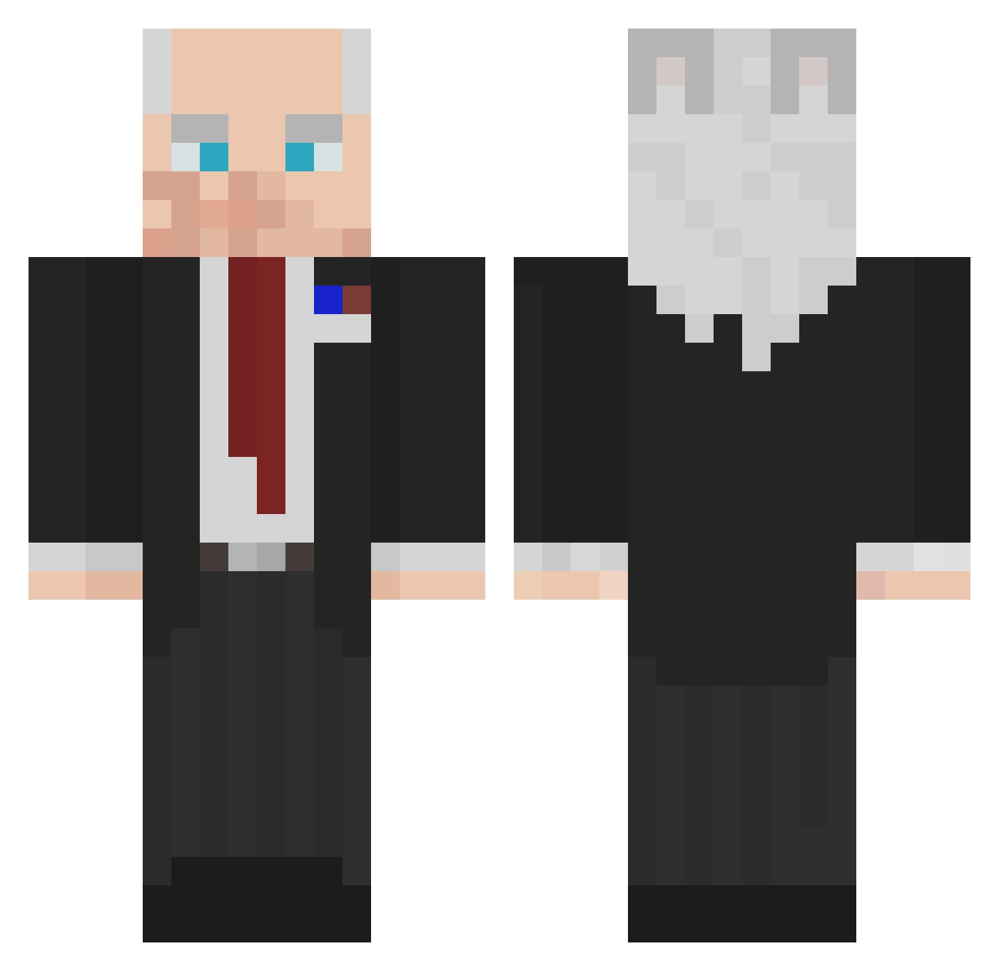 _FrogEmperor Minecraft skin, front and back view