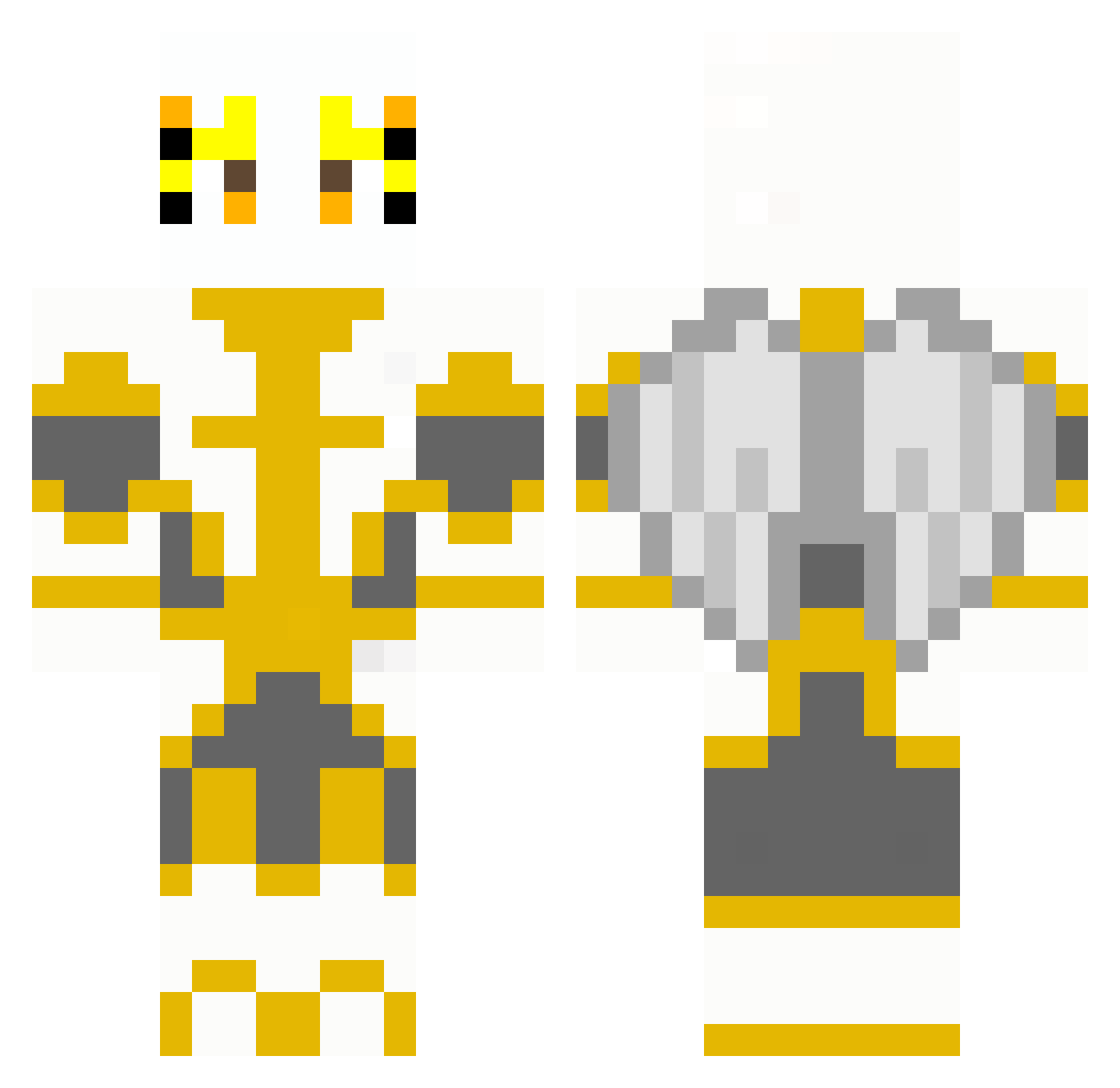 _Angel_Guardian Minecraft skin, front and back view