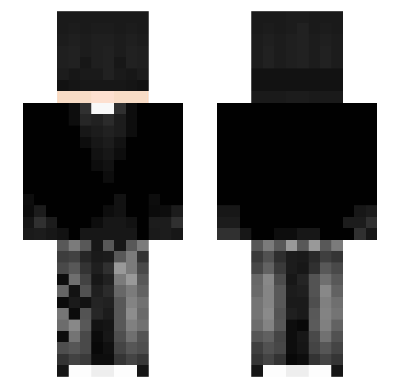 XuanTienn Minecraft skin, front and back view
