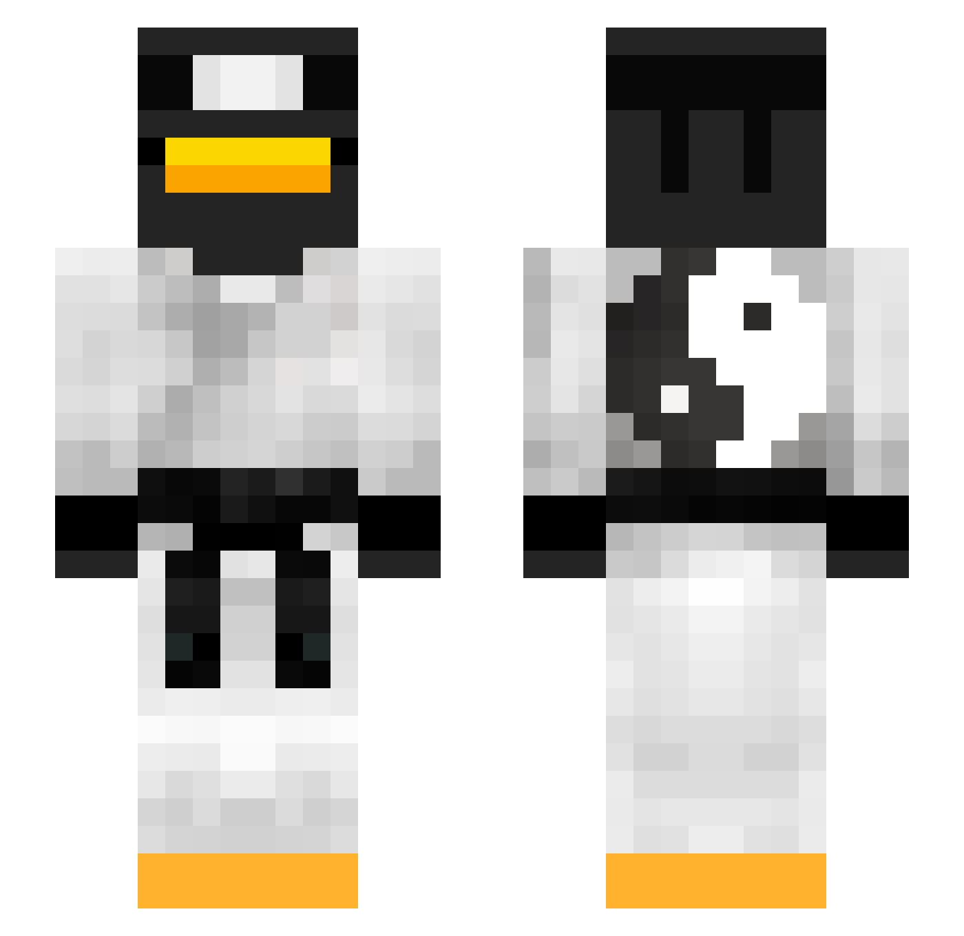 xPiT3rSz3F Minecraft skin, front and back view