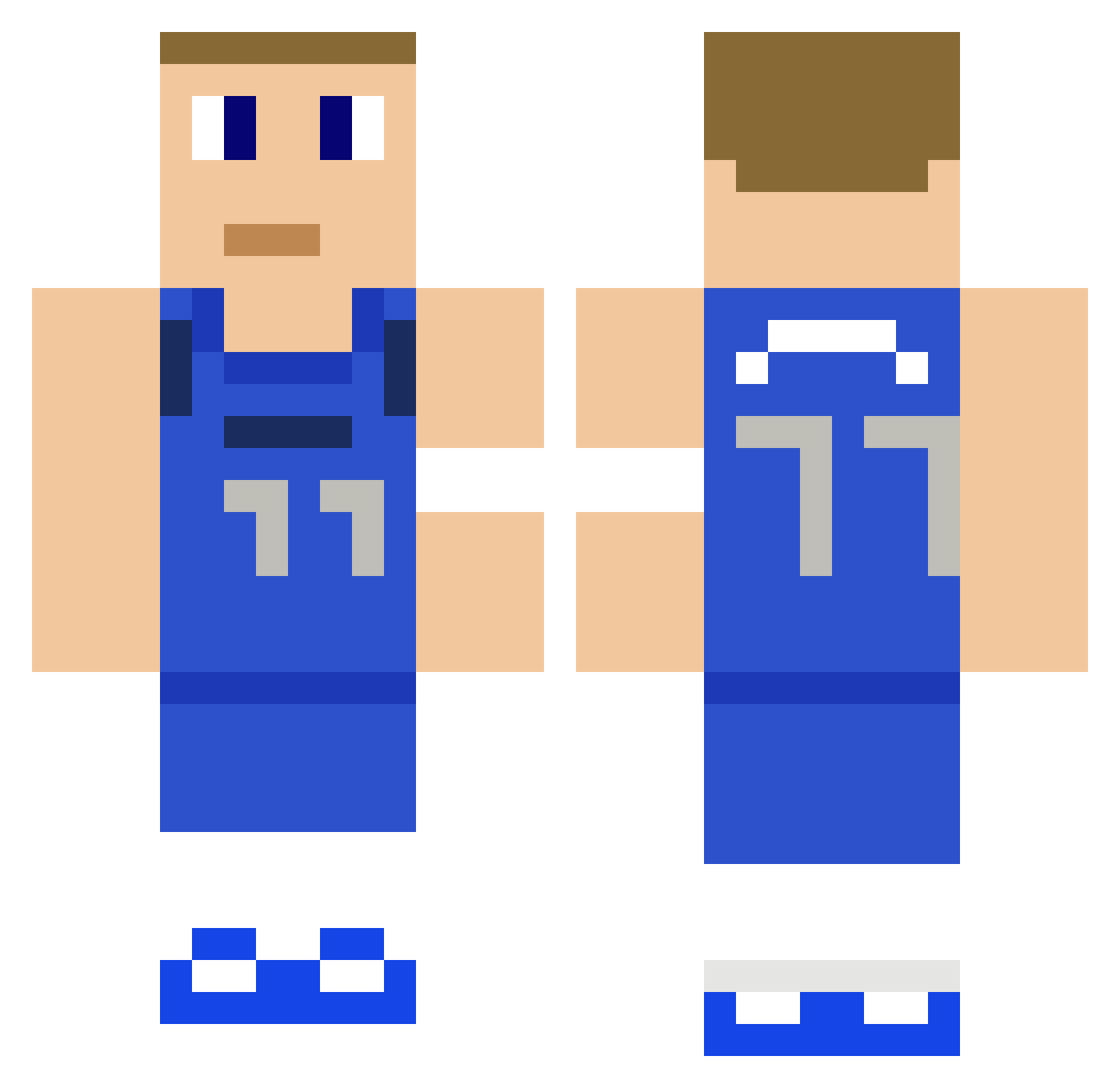_djf_ Minecraft skin, front and back view
